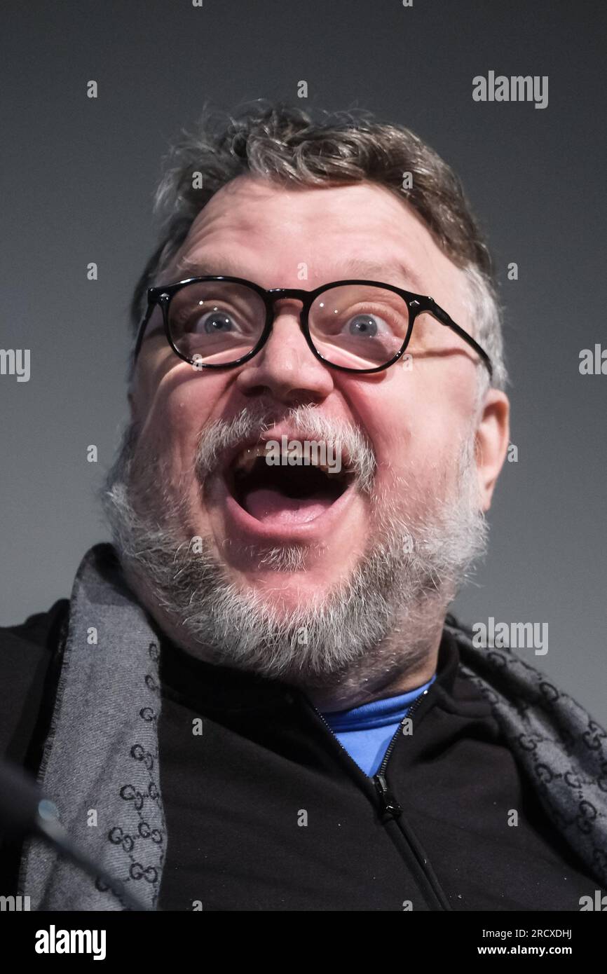 Guillermo del Toro photographed during Mark Kermode Live in 3D at Bfi