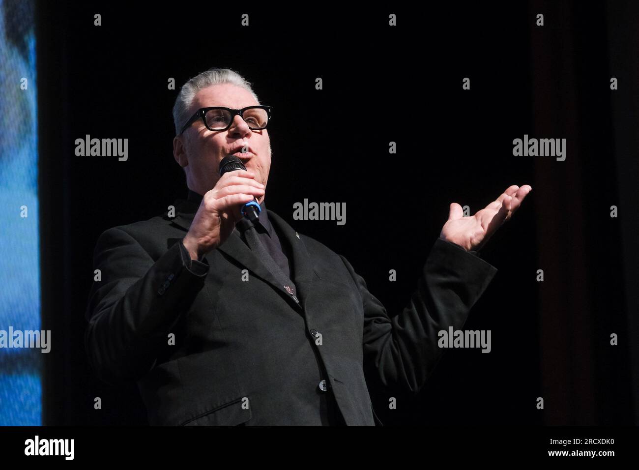 Mark Kermode photographed during Mark Kermode Live in 3D at Bfi