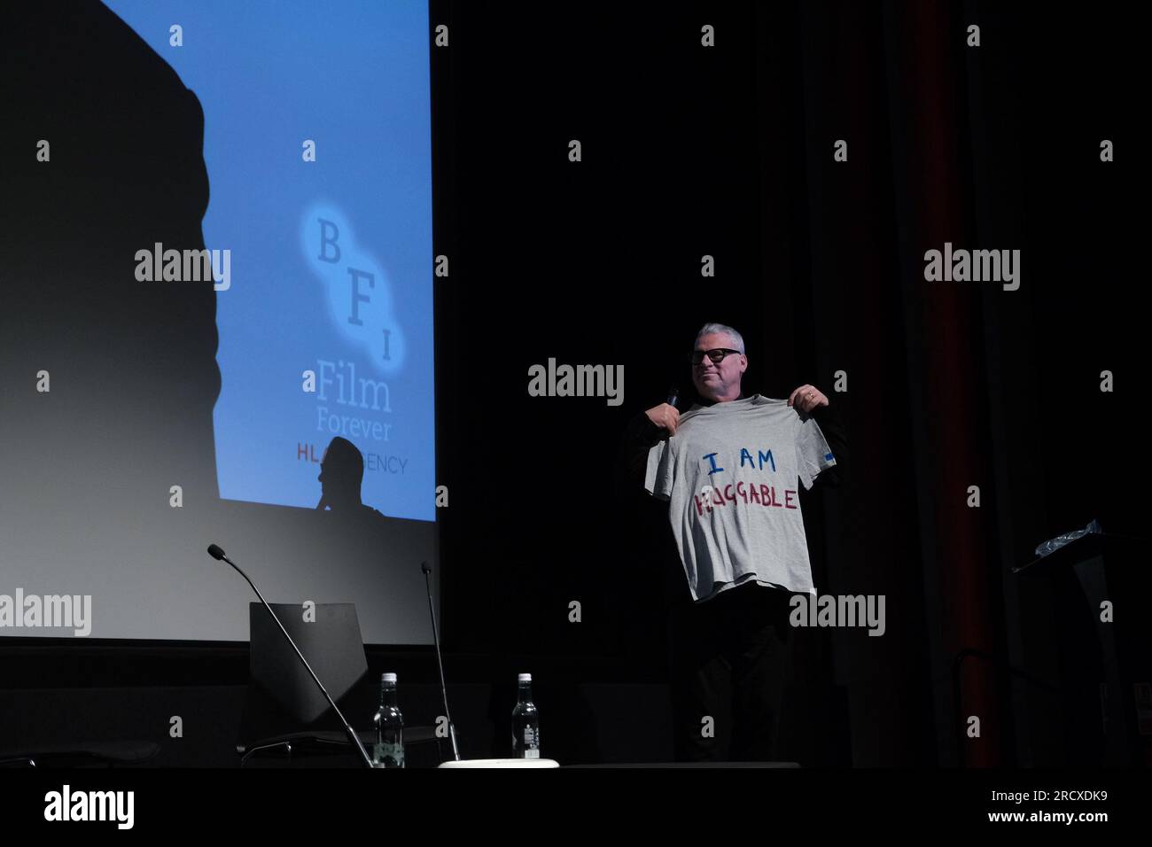 Mark Kermode photographed during Mark Kermode Live in 3D at Bfi