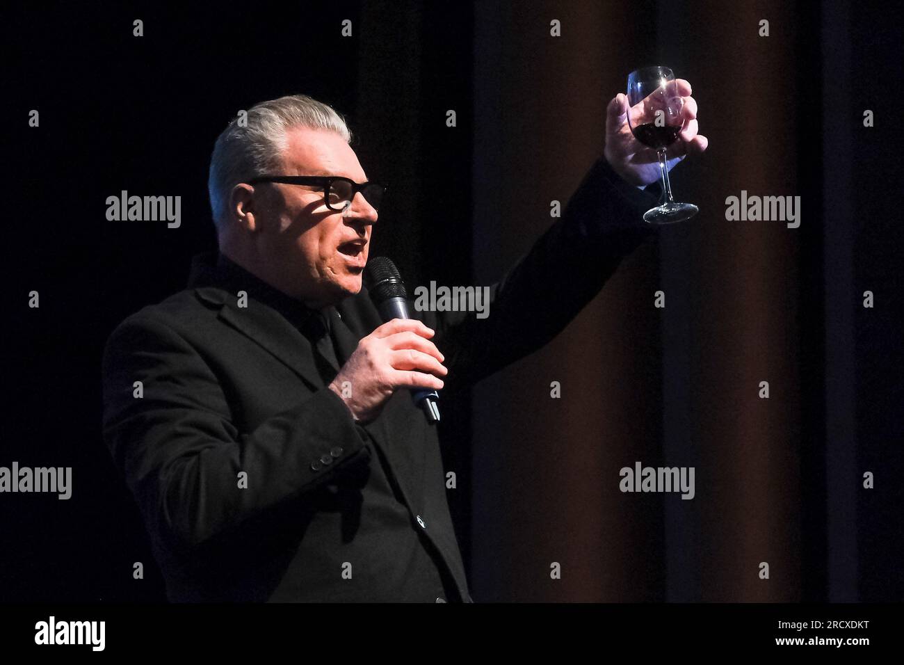 Mark Kermode photographed during Mark Kermode Live in 3D at Bfi