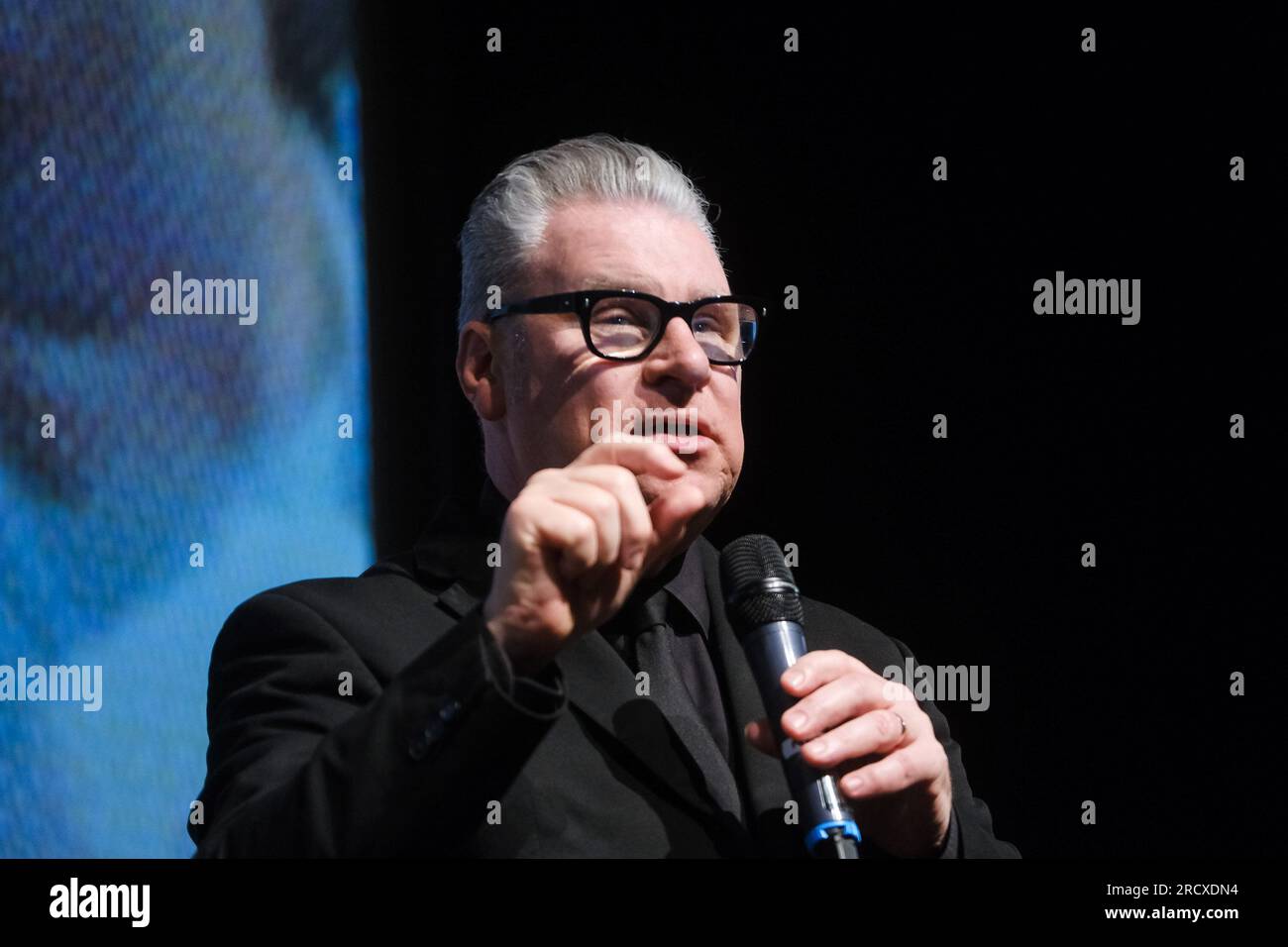 Mark Kermode photographed during Mark Kermode Live in 3D at Bfi