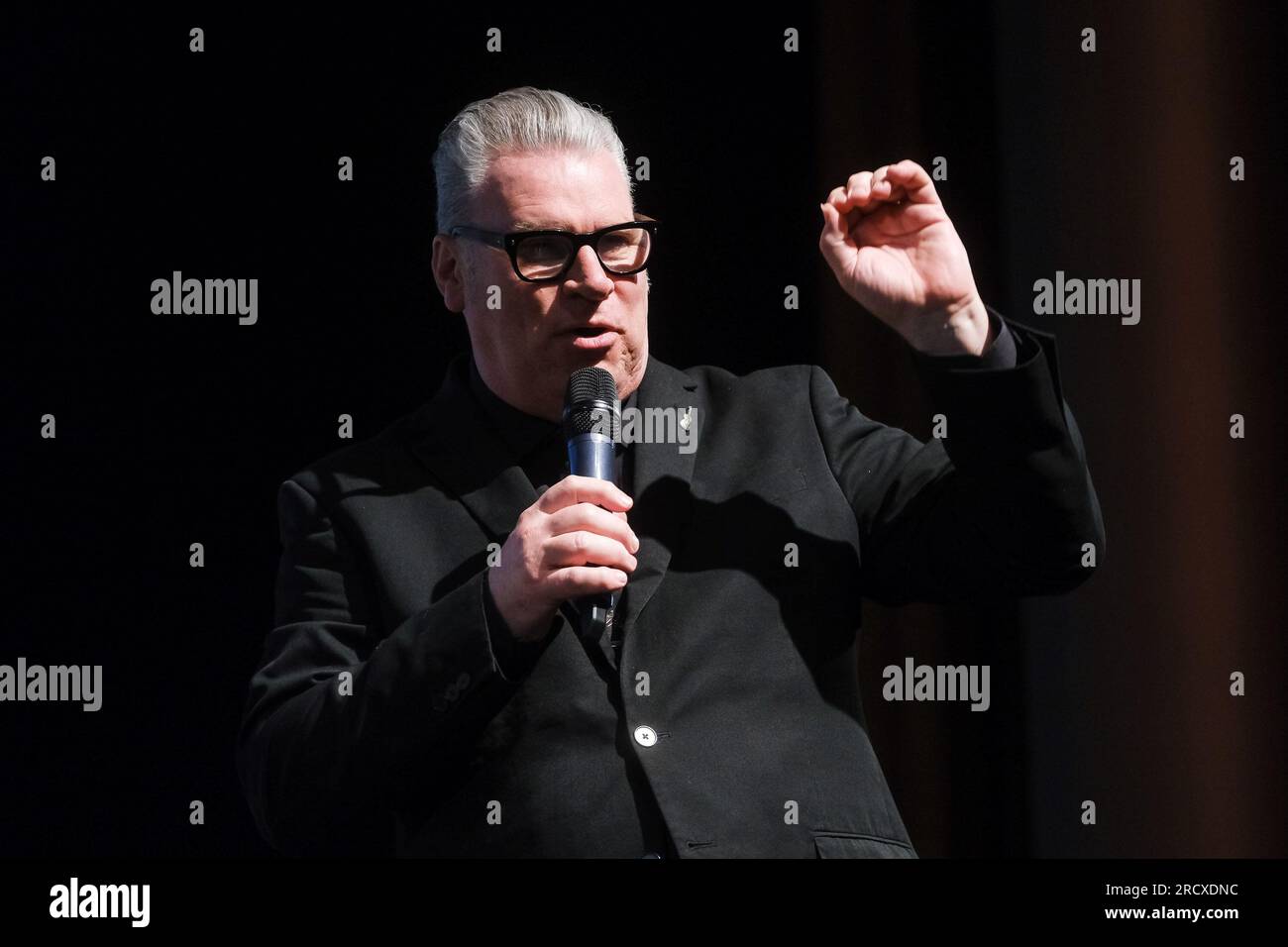 Mark Kermode photographed during Mark Kermode Live in 3D at Bfi