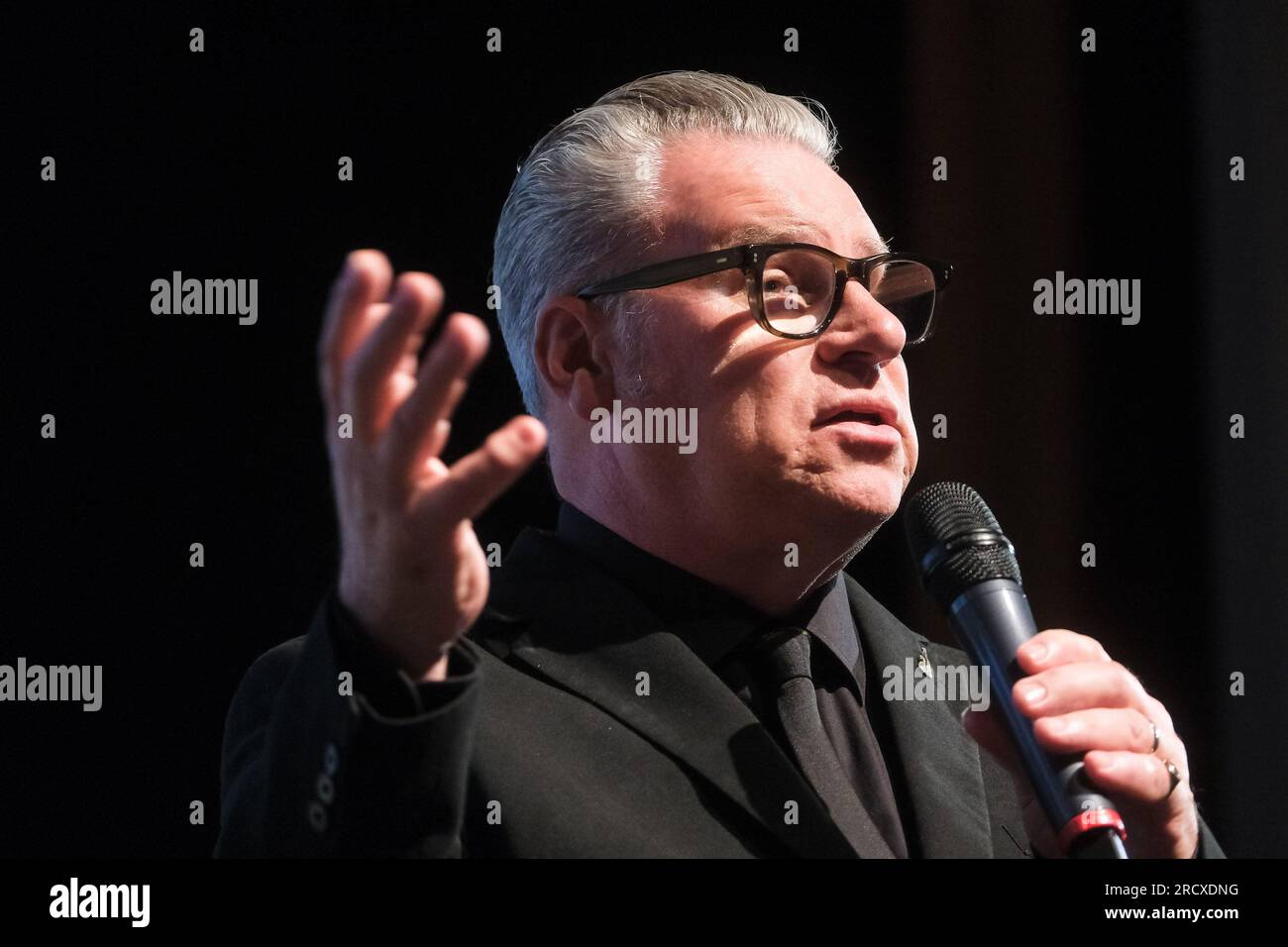 Mark Kermode photographed during Mark Kermode Live in 3D at Bfi