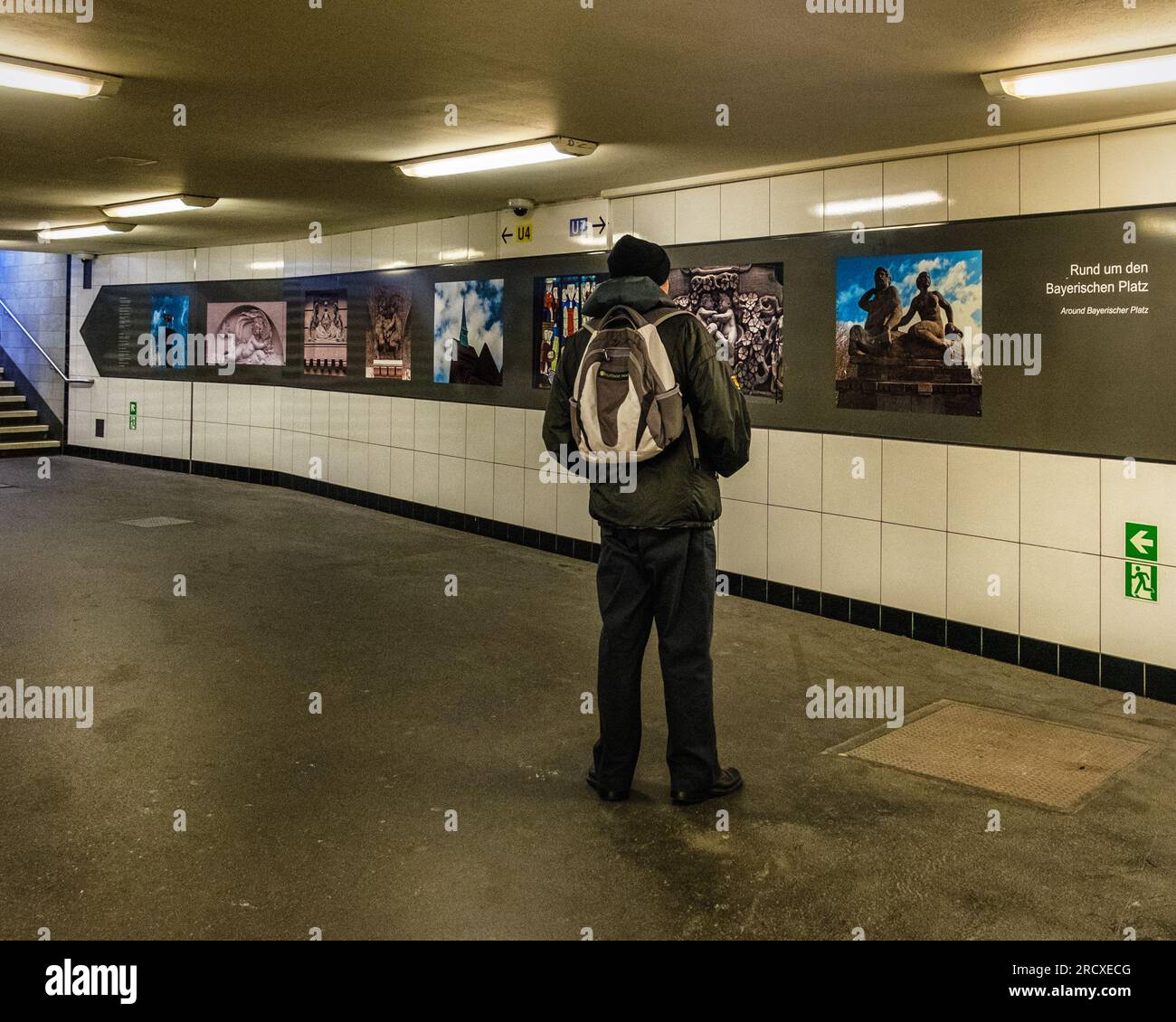 Berlin Schöneberg. Bayerischer Platz U-Bahn railway station serves U4 ...
