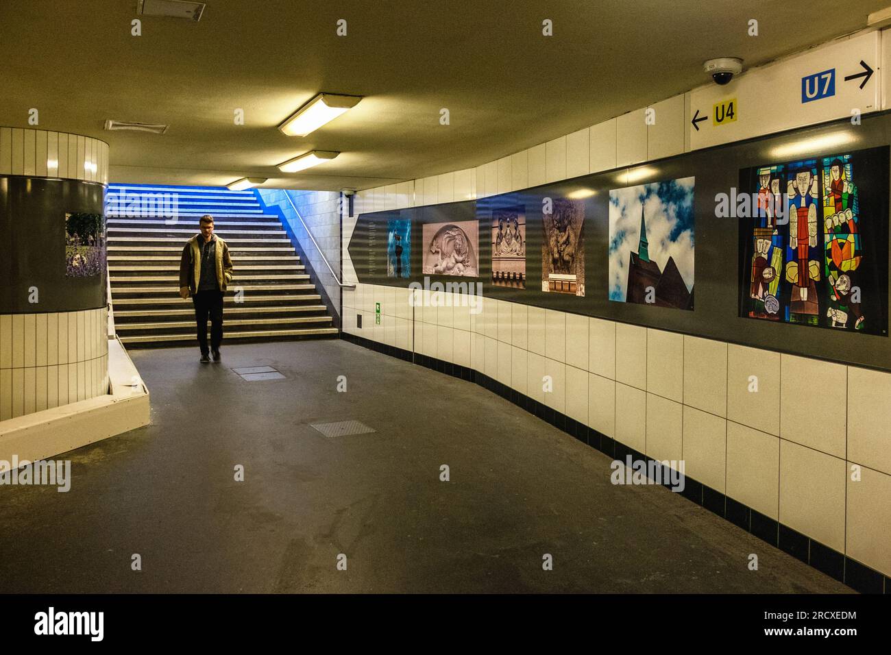 Berlin Schöneberg. Bayerischer Platz U-Bahn railway station serves U4 ...