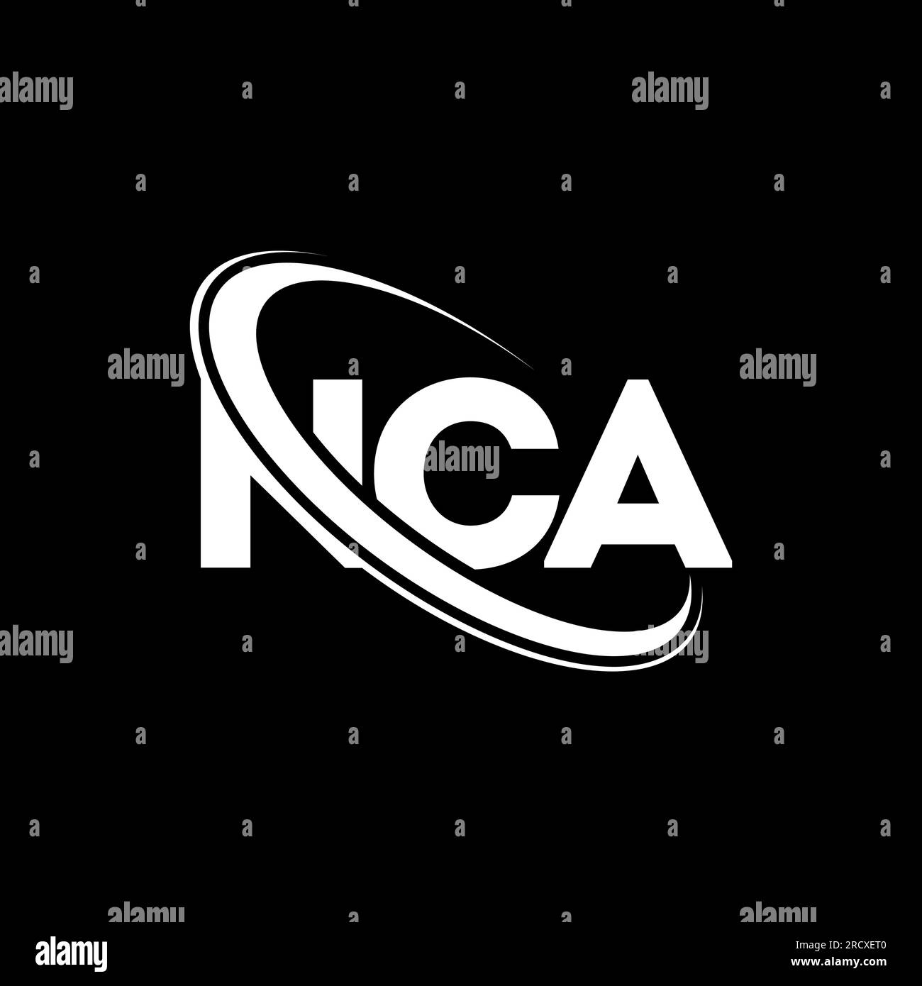 NCA logo. NCA letter. NCA letter logo design. Initials NCA logo linked