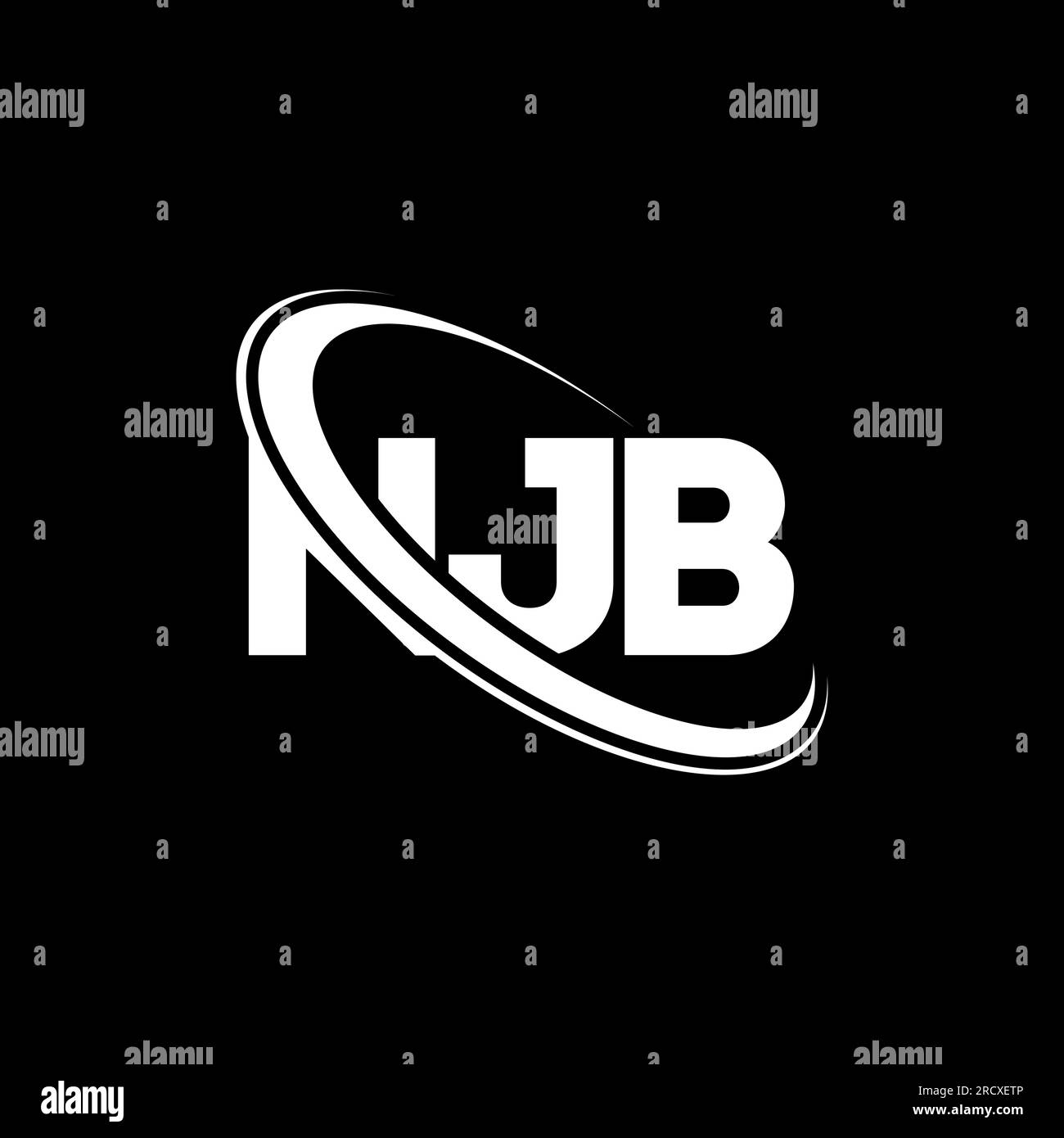 NJB Logo. NJB Letter. NJB Letter Logo Design. Initials NJB Logo Linked ...