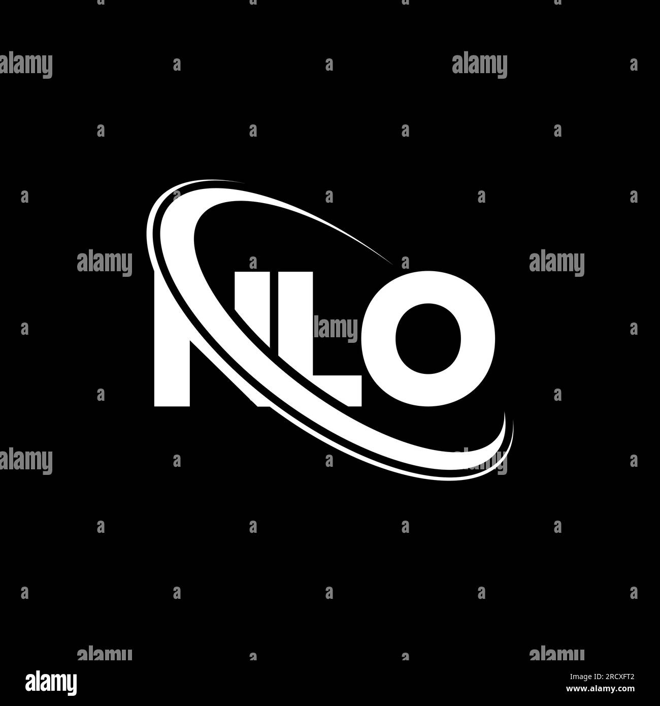 Nlo circle logo Stock Vector Images - Alamy