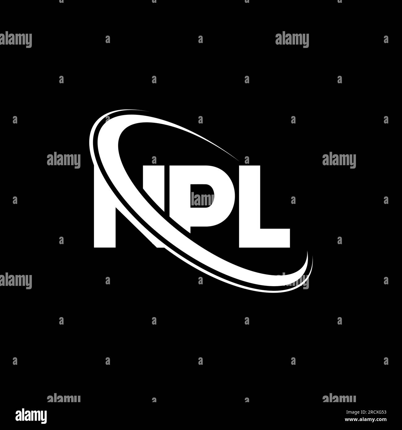 NPL logo. NPL letter. NPL letter logo design. Initials NPL logo linked with circle and uppercase monogram logo. NPL typography for technology, busines Stock Vector