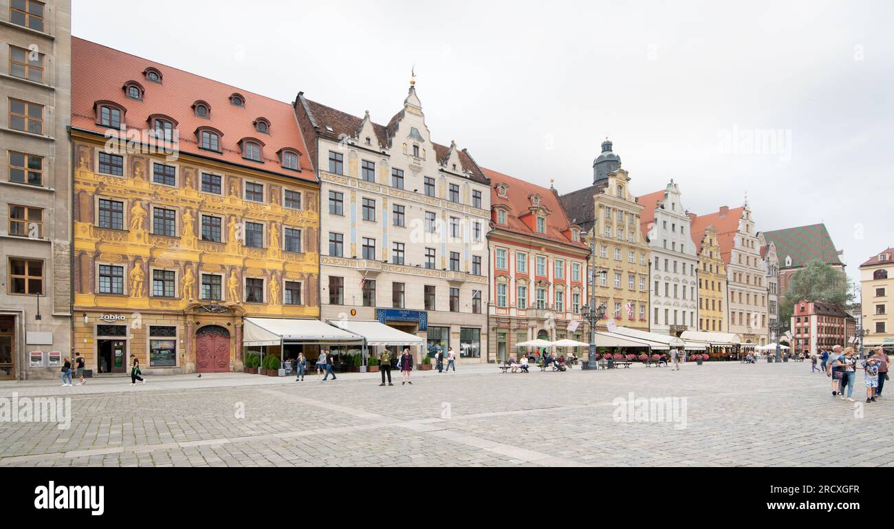 Market Square with Museum of Pan Tadeusz on left Stock Photo