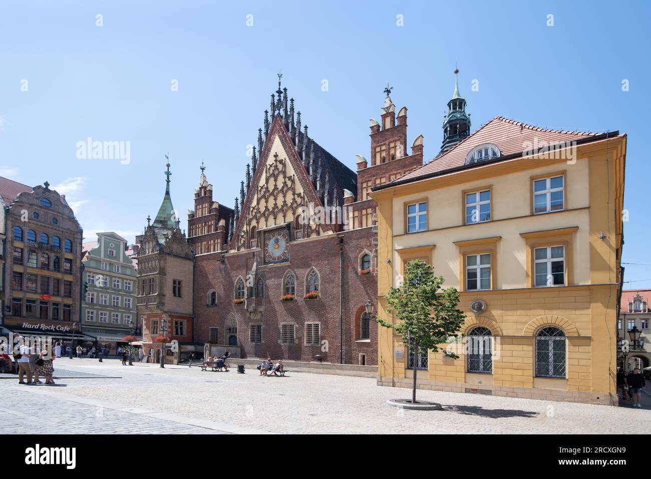 Old City Hall, Gothic, Wroclaw, Poland Stock Photo