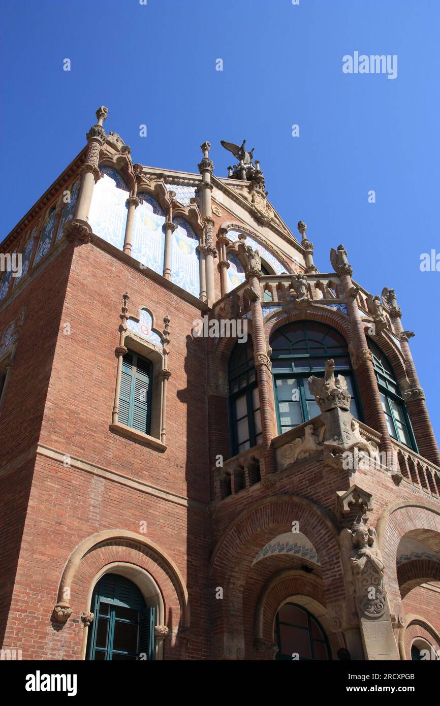 Barcelona landmark on UNESCO World Heritage List. Hospital de la Santa ...