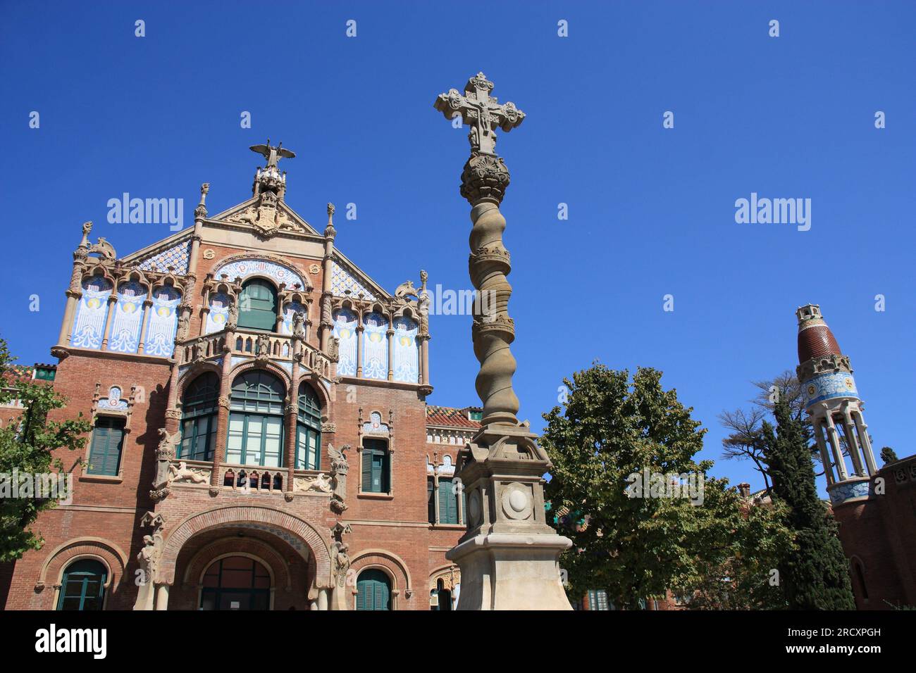Barcelona landmark on UNESCO World Heritage List. Hospital de la Santa ...