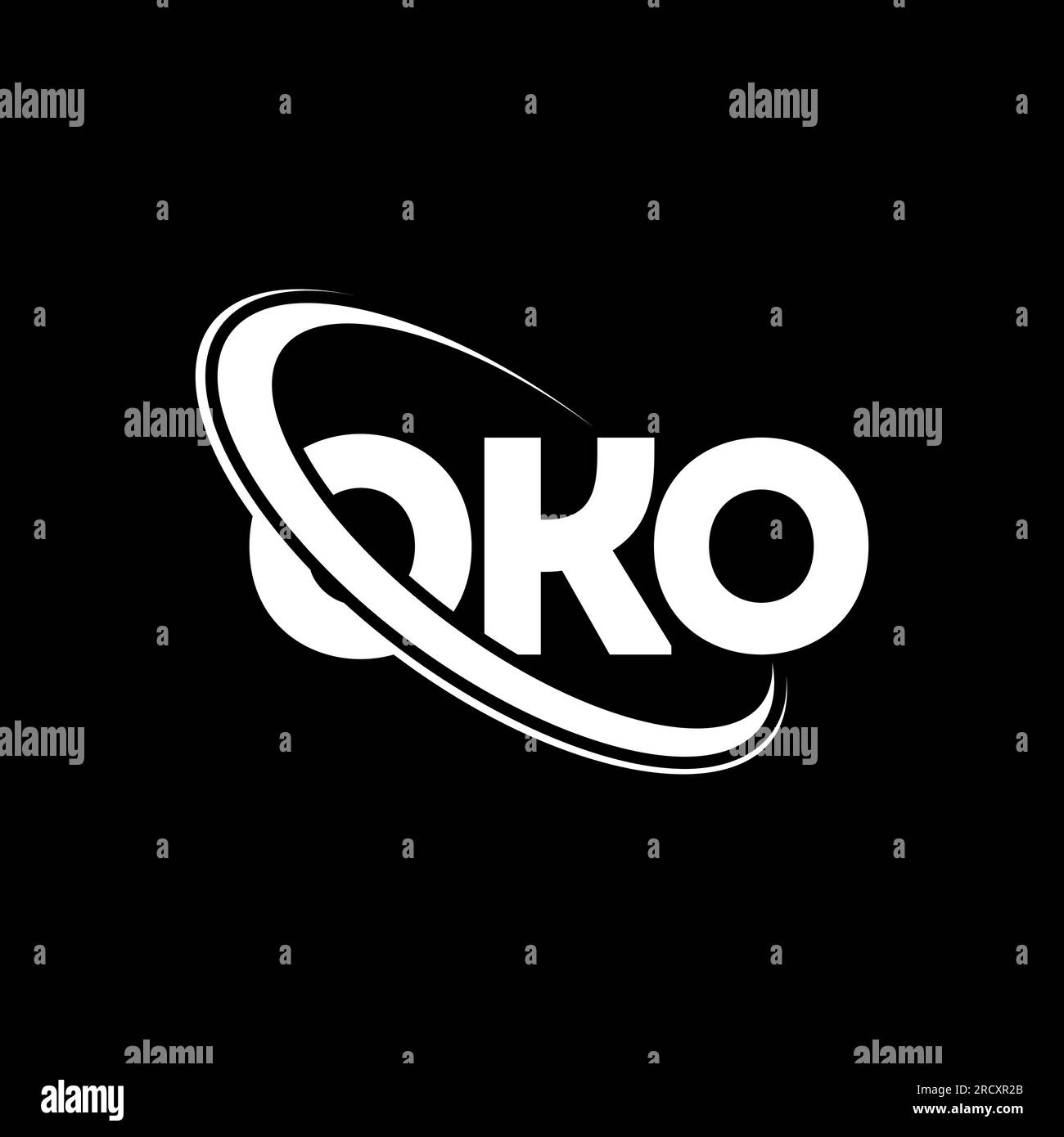 OKO logo. OKO letter. OKO letter logo design. Initials OKO logo