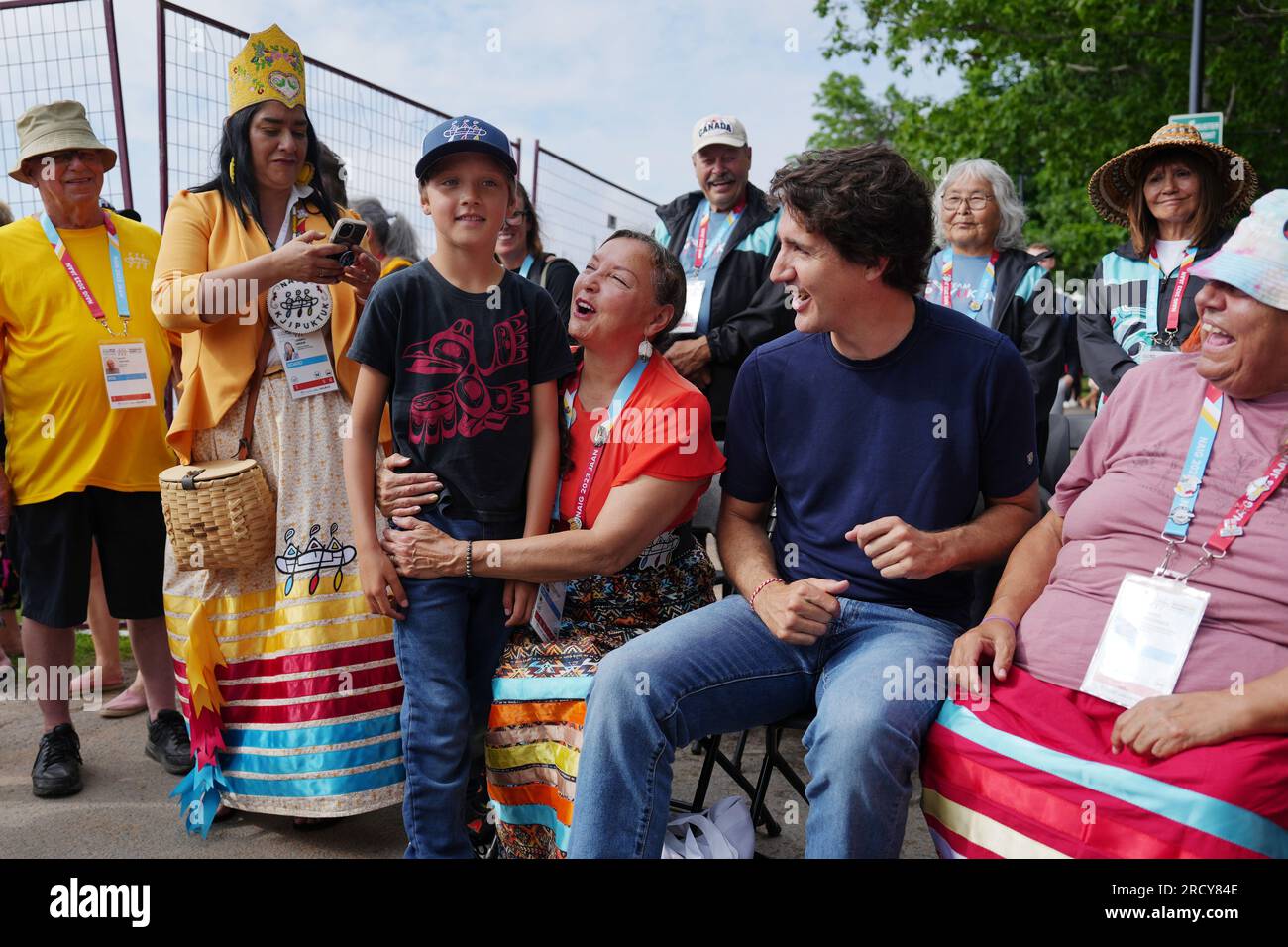 Halifax, Canada. 17th July, 2023. Prime Minister Justin Trudeau, second