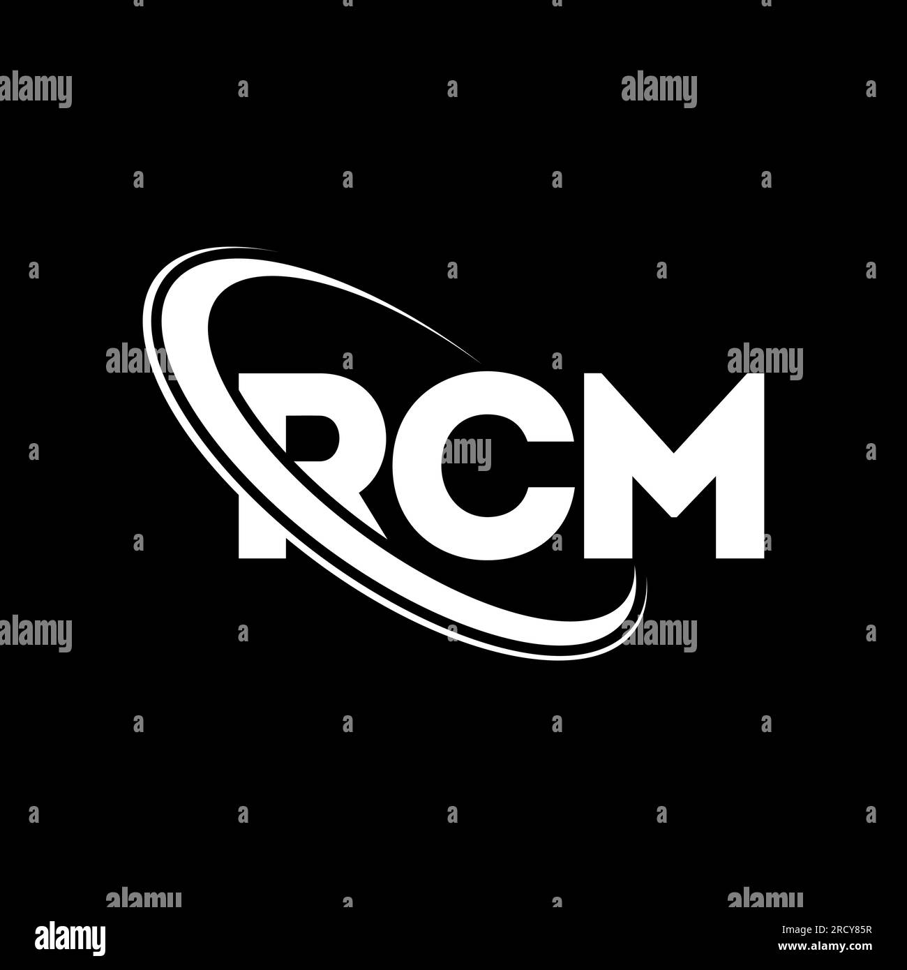 RCM logo. RCM letter. RCM letter logo design. Initials RCM logo linked ...