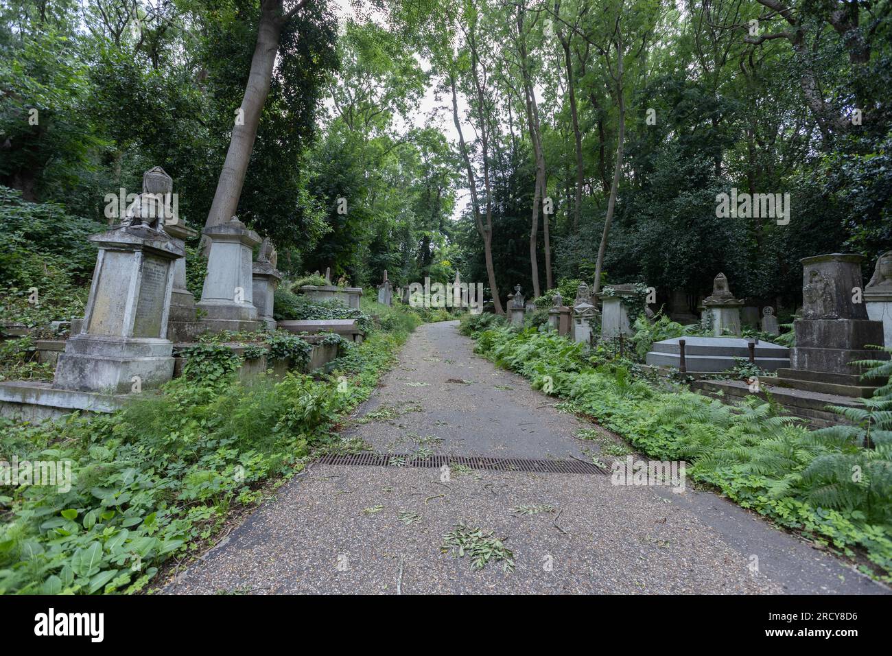 London, UK16 July 2023 Highgate Cemetery West in London, England