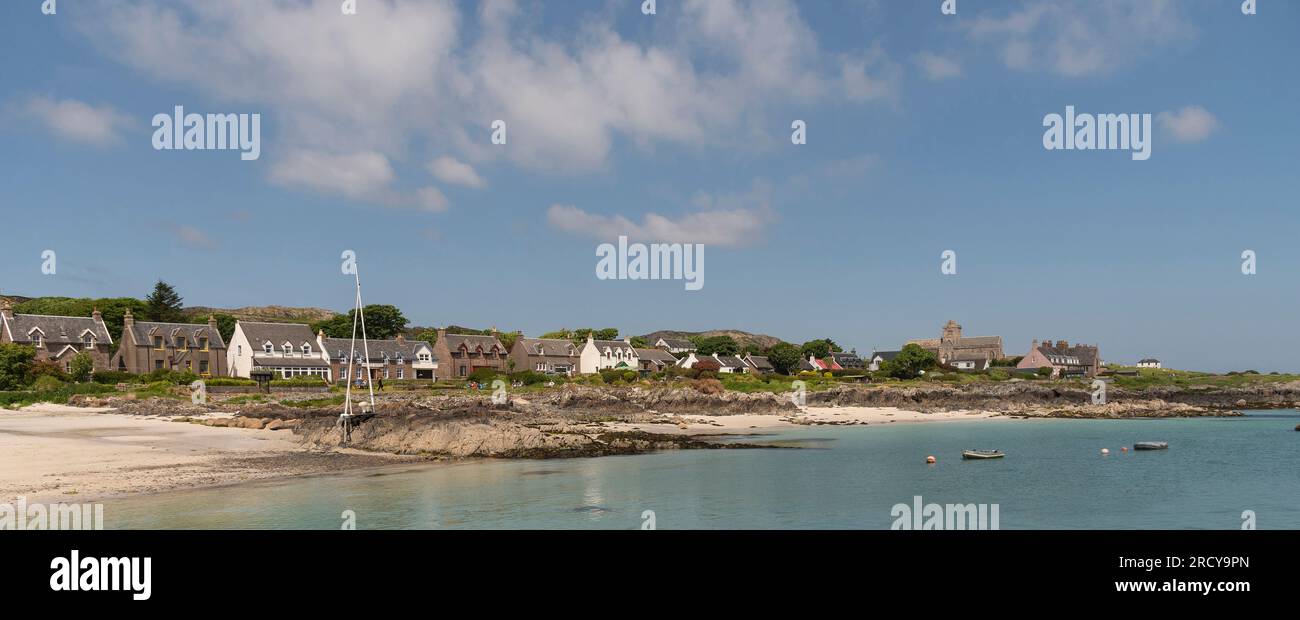 Isle of Iona,Argyll, Scotland, UK. 6 June 2023. Iona village and