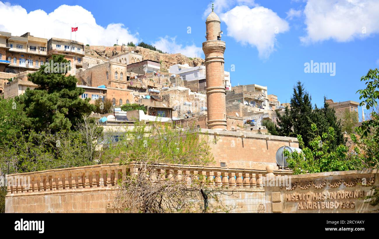 Mardin is a city in southeastern Turkey. Known for its Arab architecture and for its strategic position on the Mesopotamia Stock Photo