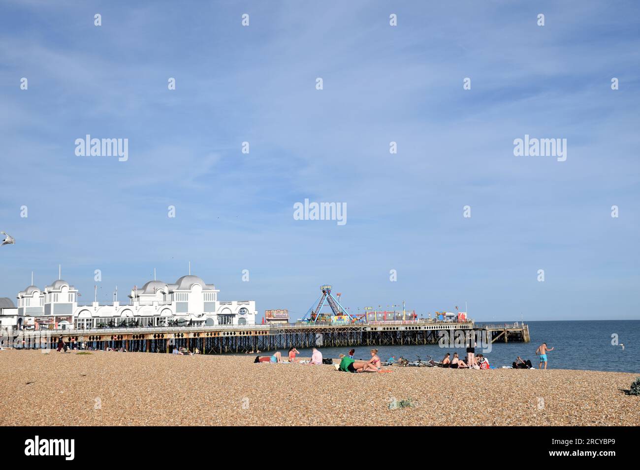 Southsea beach, Portsmouth UK June 2023 Stock Photo