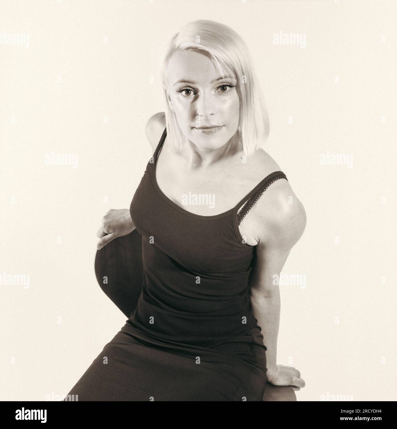 Sarah Blackwood lead singer of Dubstar, and as Client B in the band