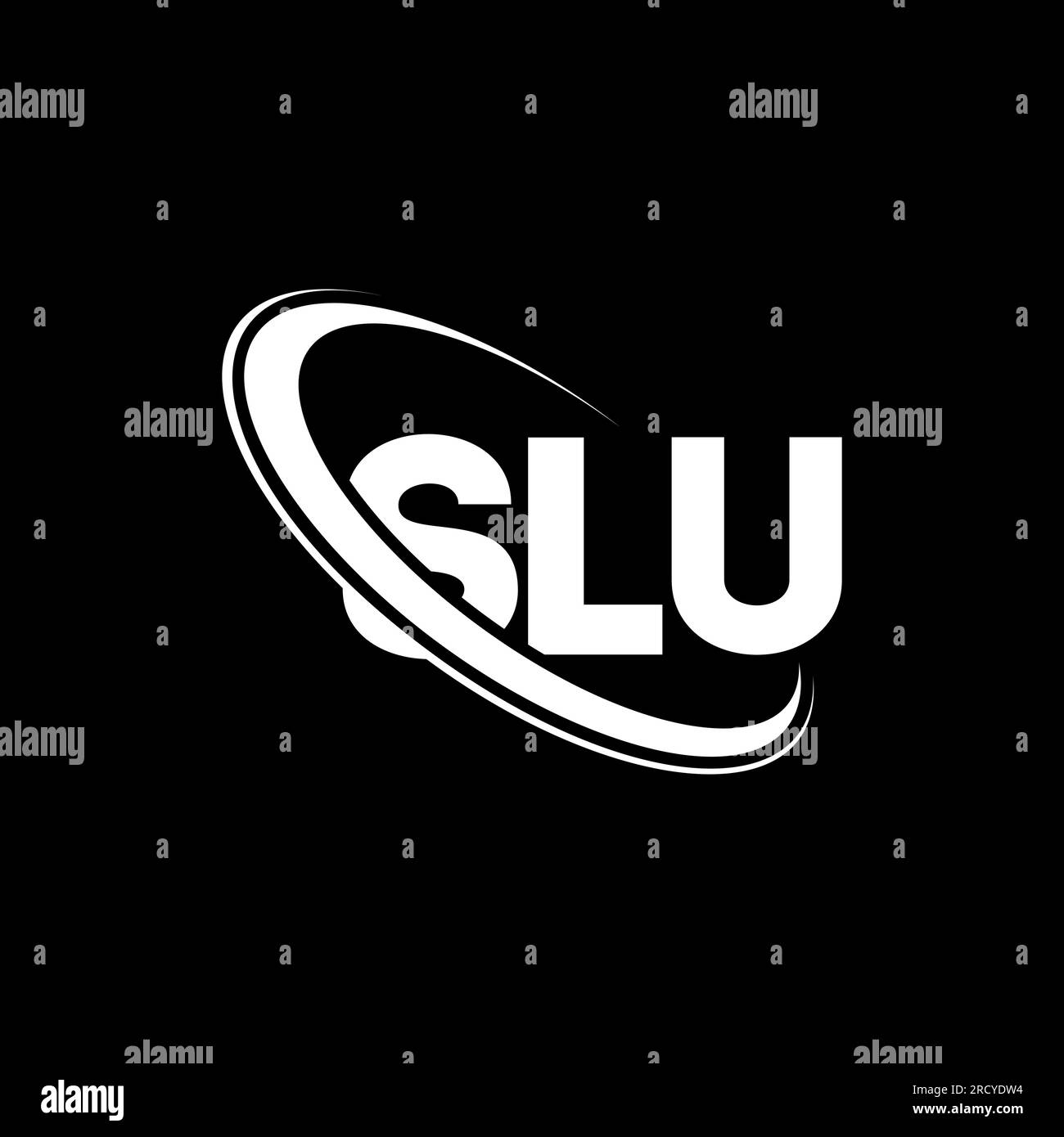 SLU logo. SLU letter. SLU letter logo design. Initials SLU logo linked