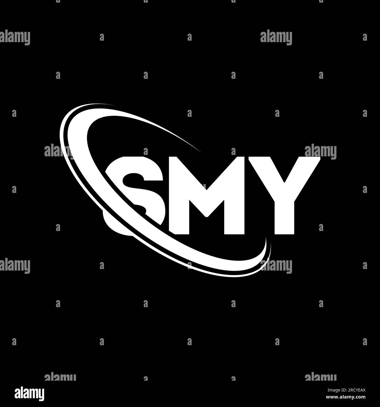 SMY logo. SMY letter. SMY letter logo design. Initials SMY logo linked