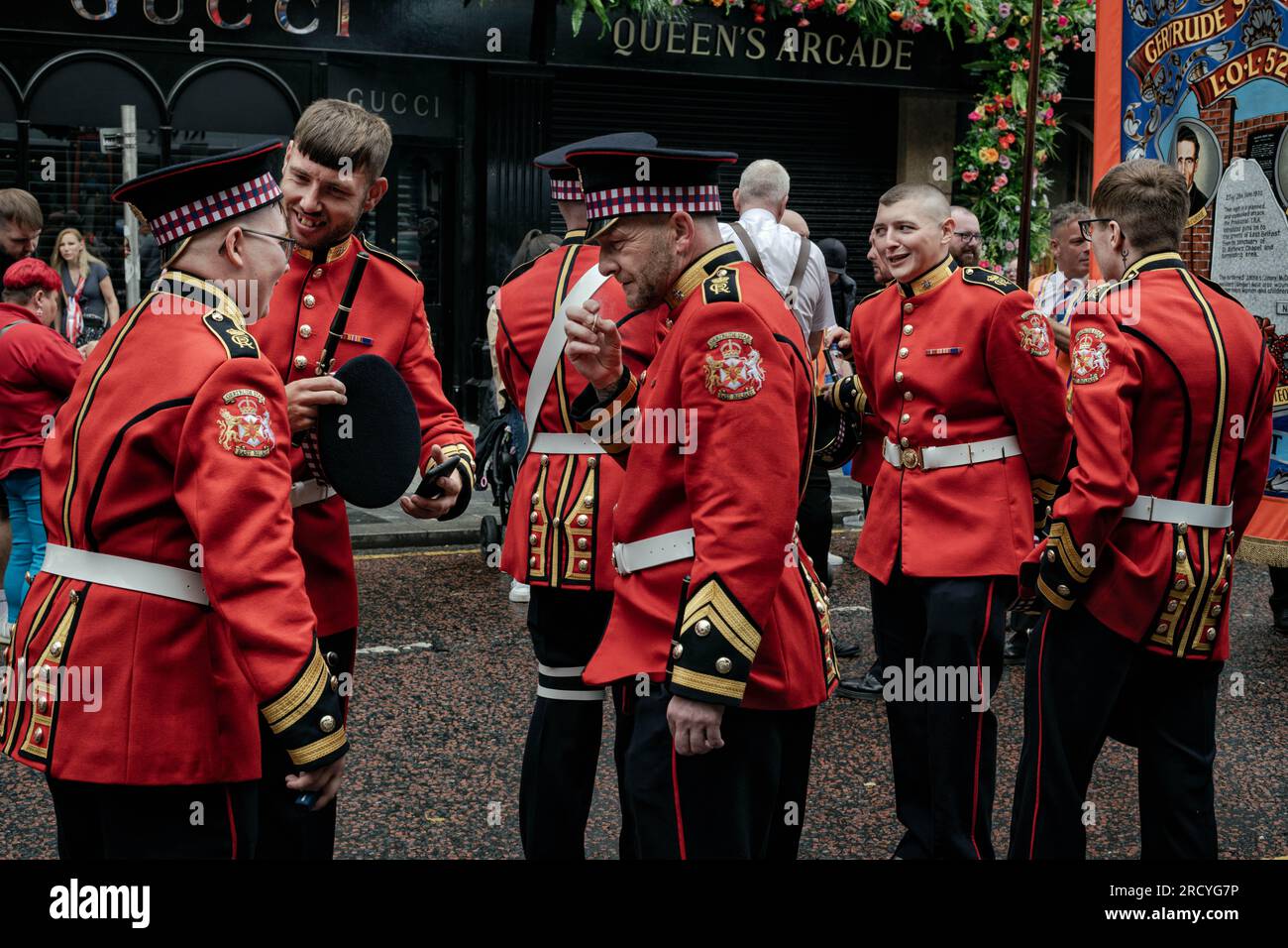 East belfast gertrude star flute band hi-res stock photography and ...