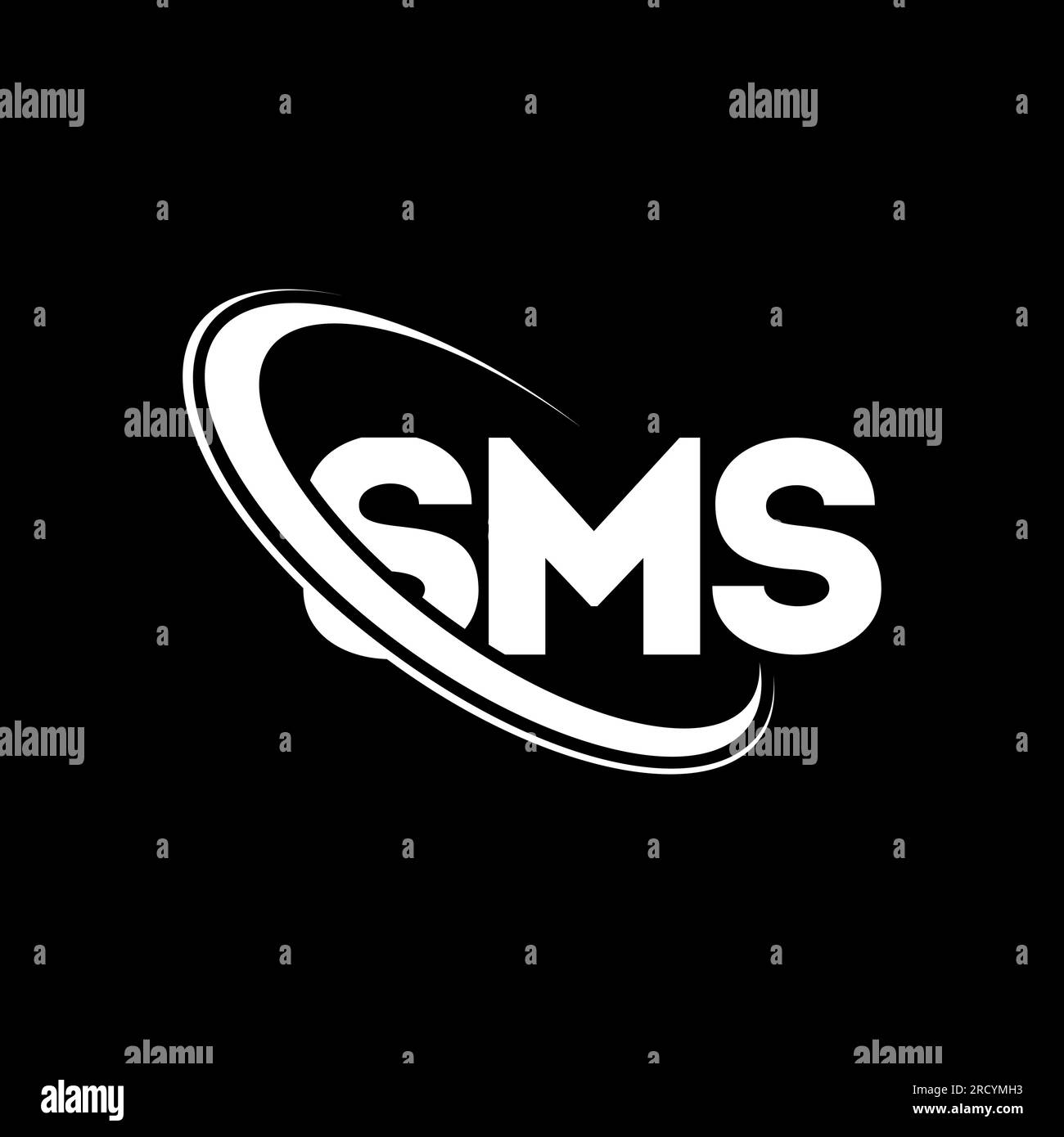 SMS logo. SMS letter. SMS letter logo design. Initials SMS