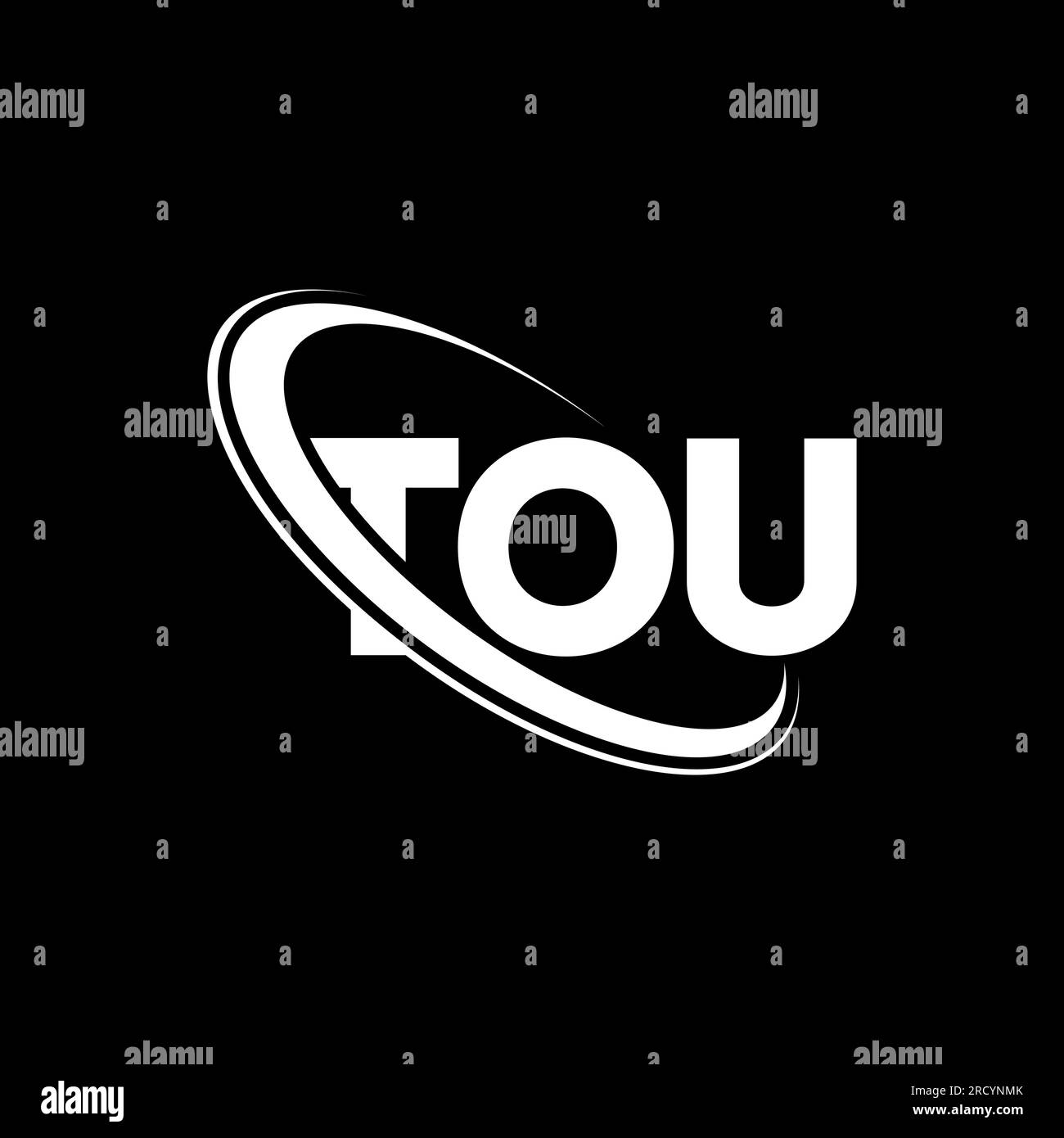 TOU logo. TOU letter. TOU letter logo design. Initials TOU logo linked