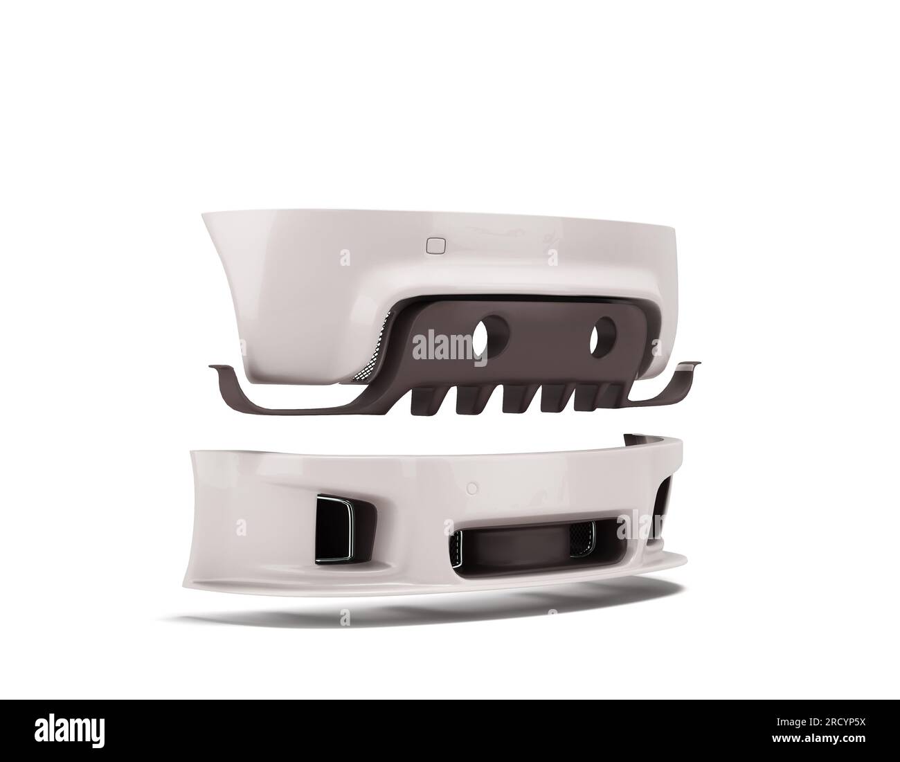Sport car custom upgrade kit set of details for body bumpers ...