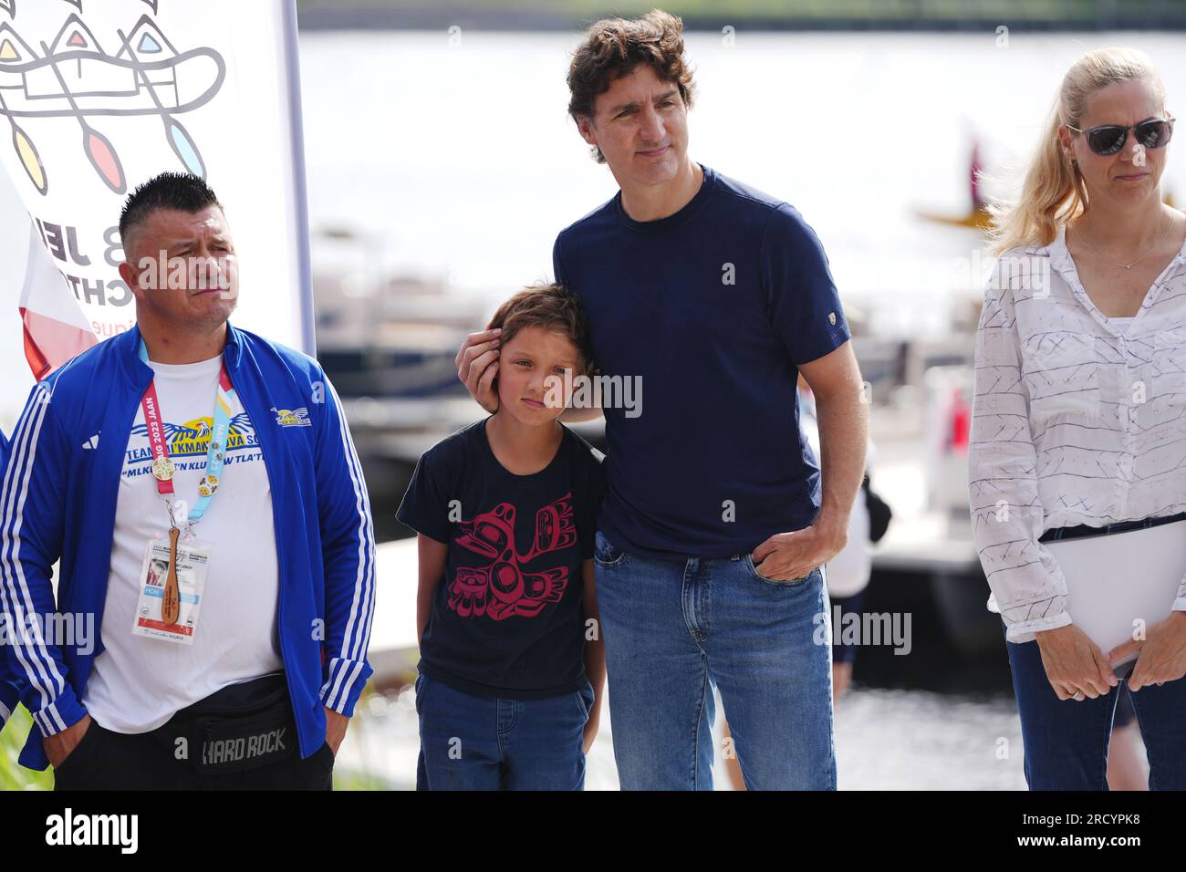 Halifax, Canada. 17th July, 2023. Prime Minister Justin Trudeau, second