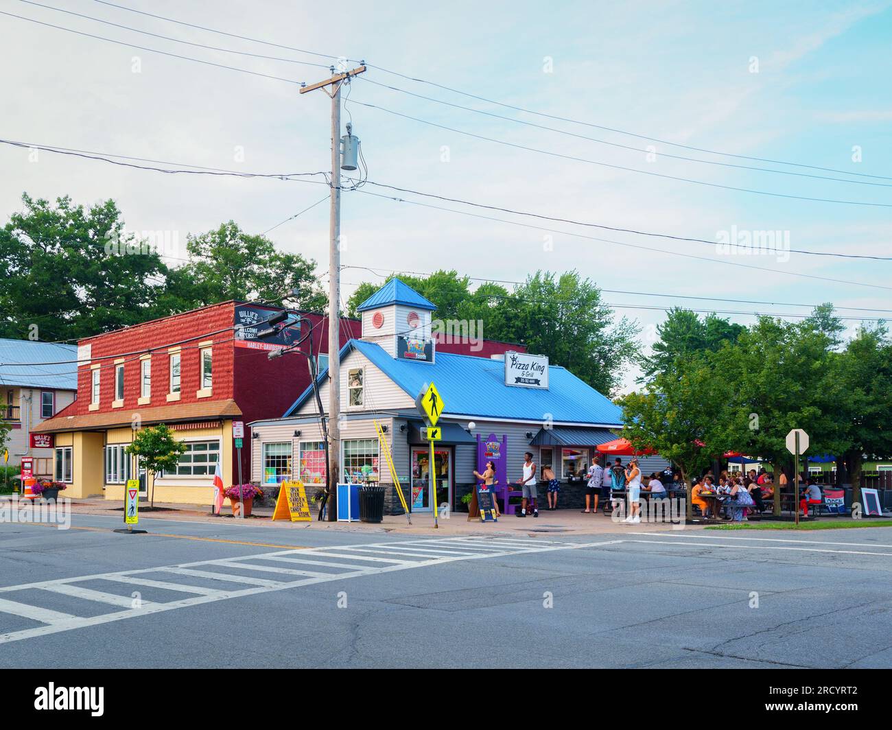 Sylvan Beach, New York July 4, 2023 Landscape View if Pizza King