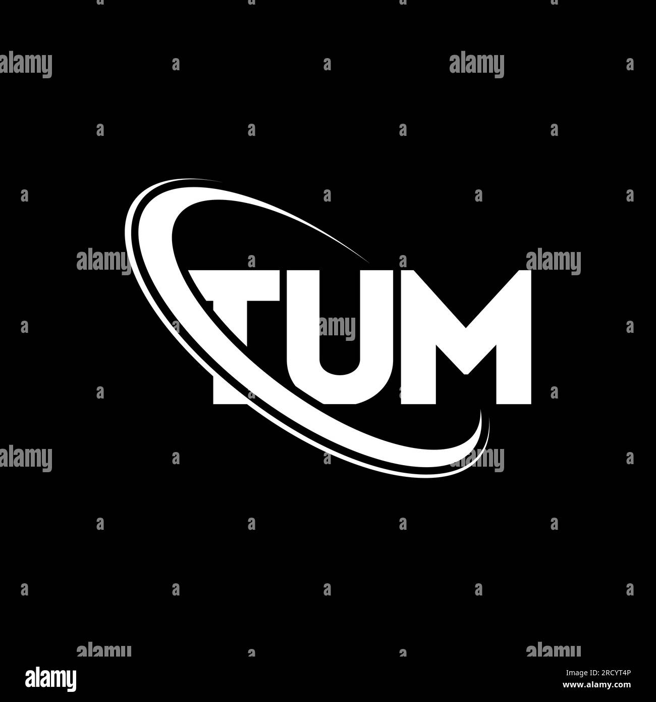 TUM logo. TUM letter. TUM letter logo design. Initials TUM logo linked