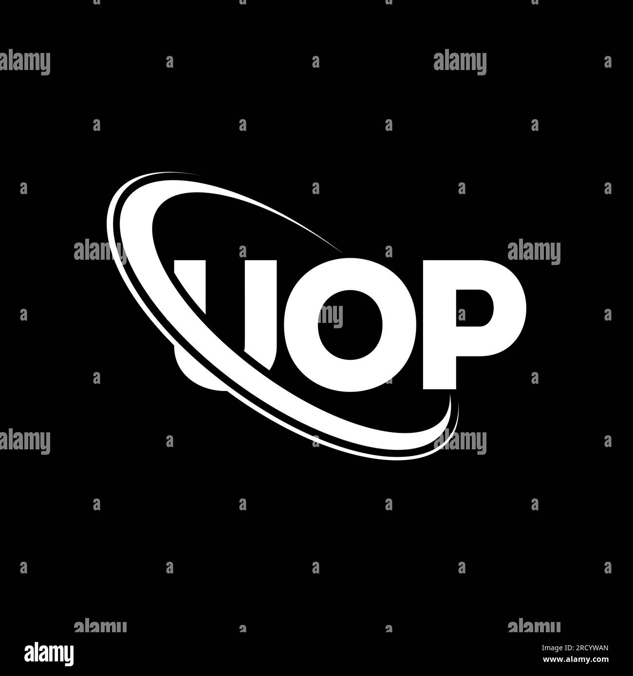 UOP logo. UOP letter. UOP letter logo design. Initials UOP logo linked