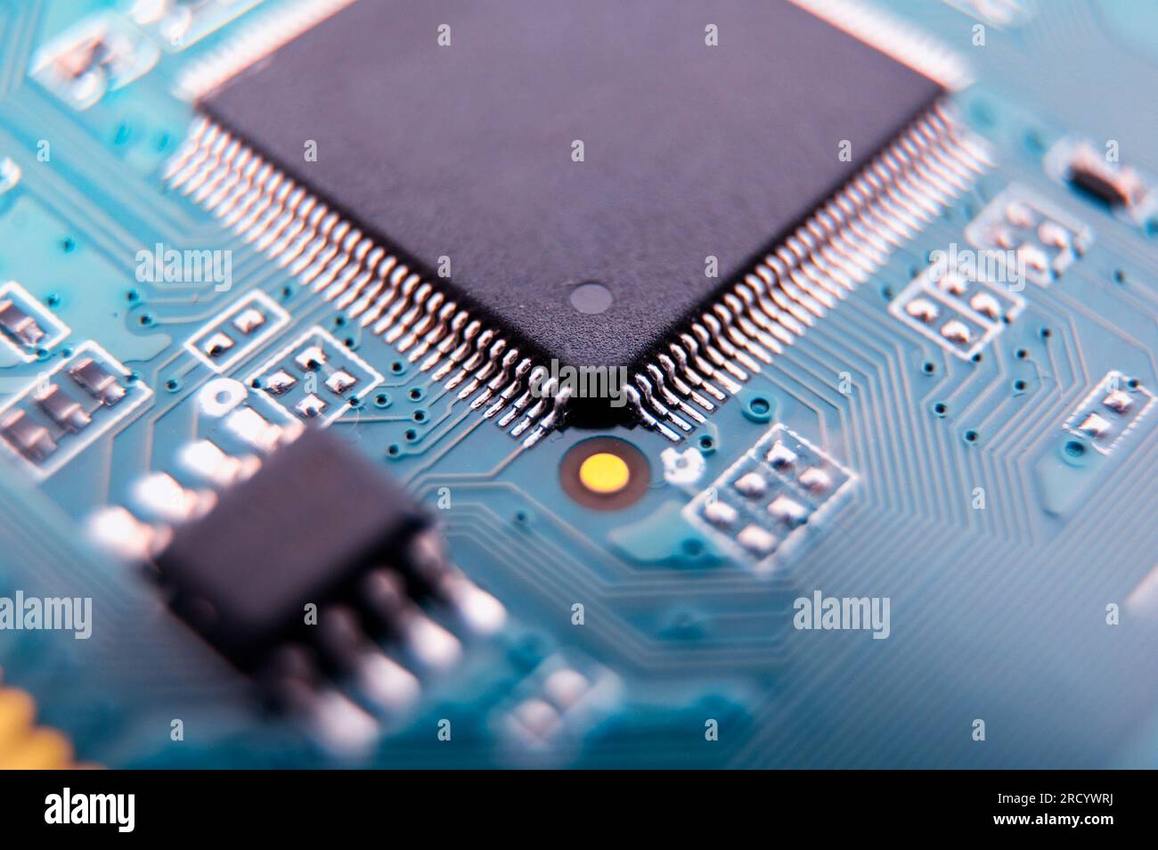 Computer motherboard chipset Stock Photo - Alamy