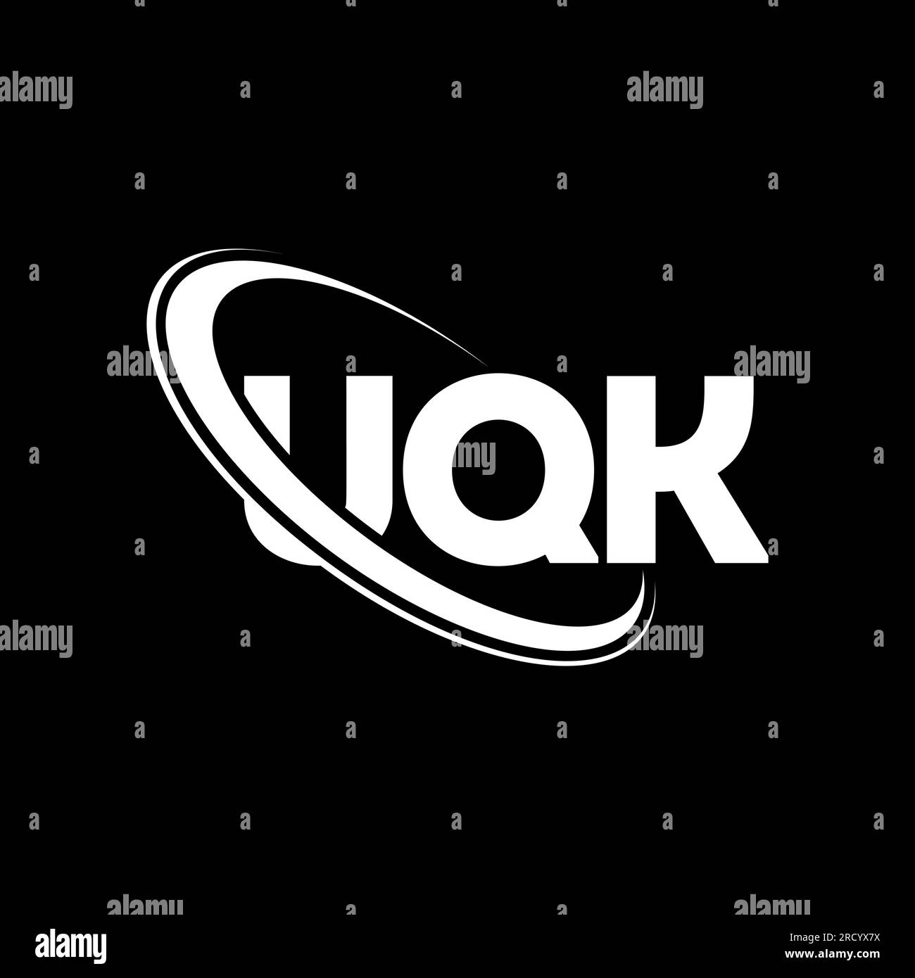 UQK logo. UQK letter. UQK letter logo design. Initials UQK logo linked ...