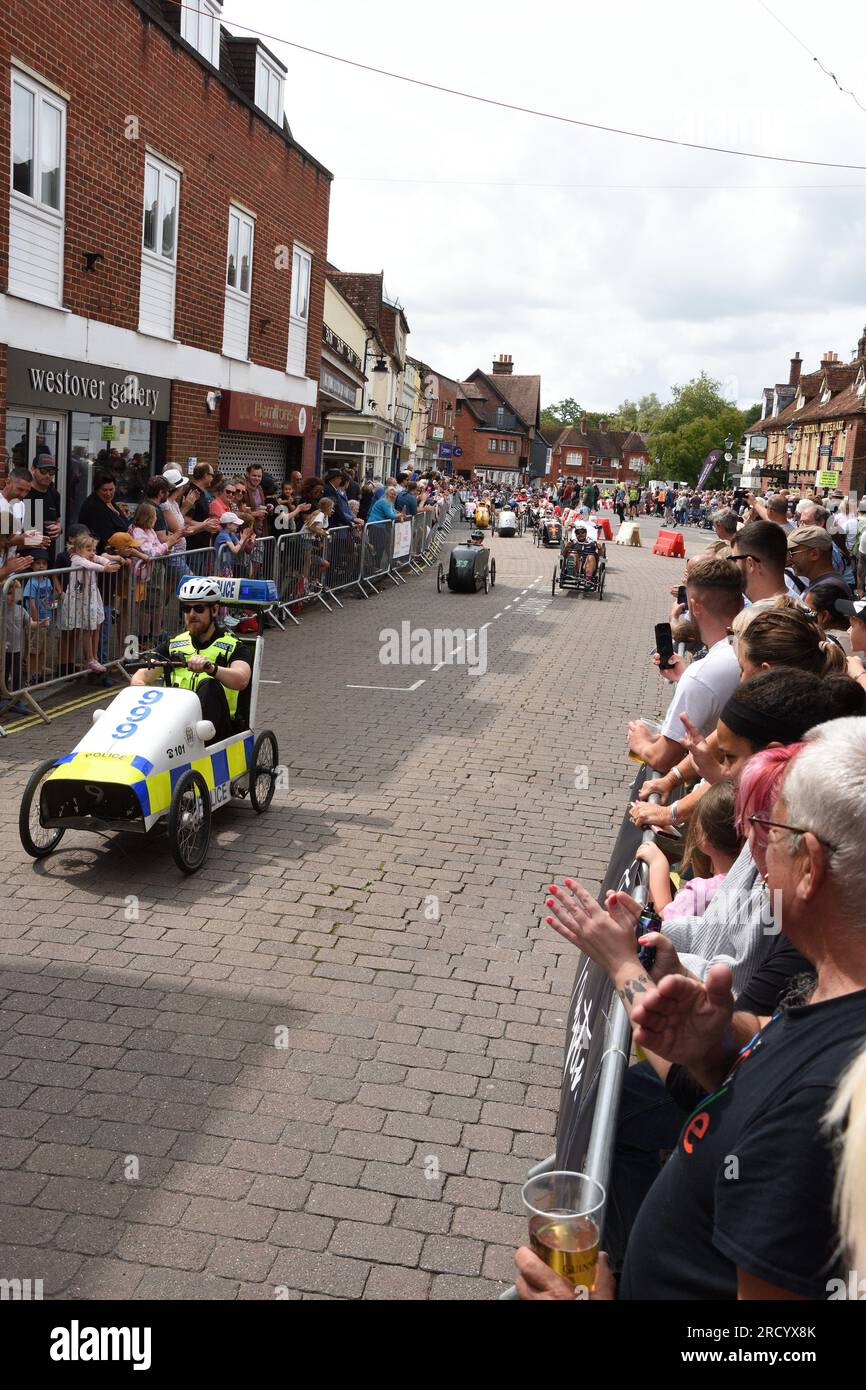 The British Pedal Car Grand Prix 2023 in Ringwood Hampshire Stock Photo
