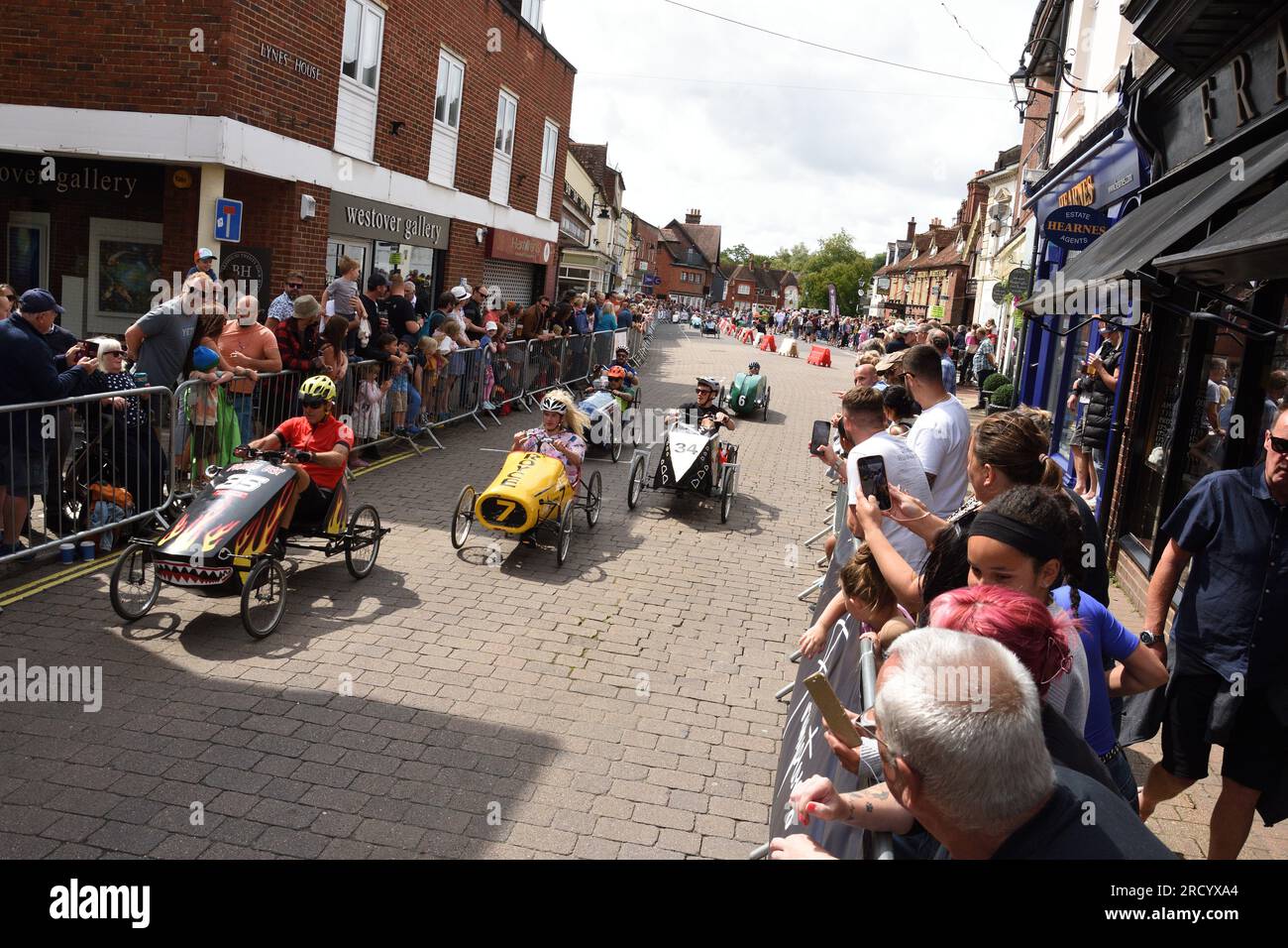 The British Pedal Car Grand Prix 2023 in Ringwood Hampshire Stock Photo