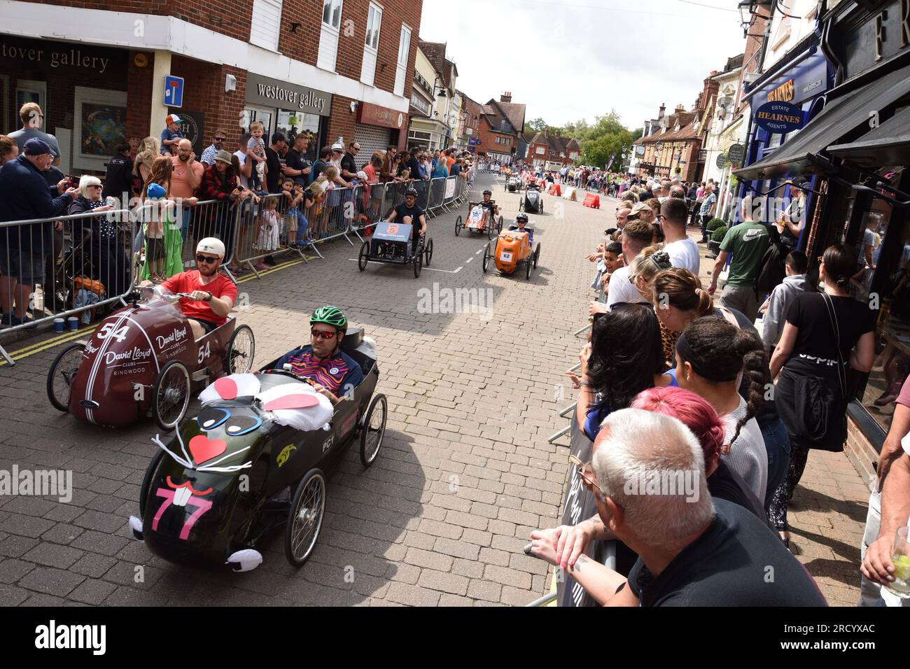 The British Pedal Car Grand Prix 2023 in Ringwood Hampshire Stock Photo