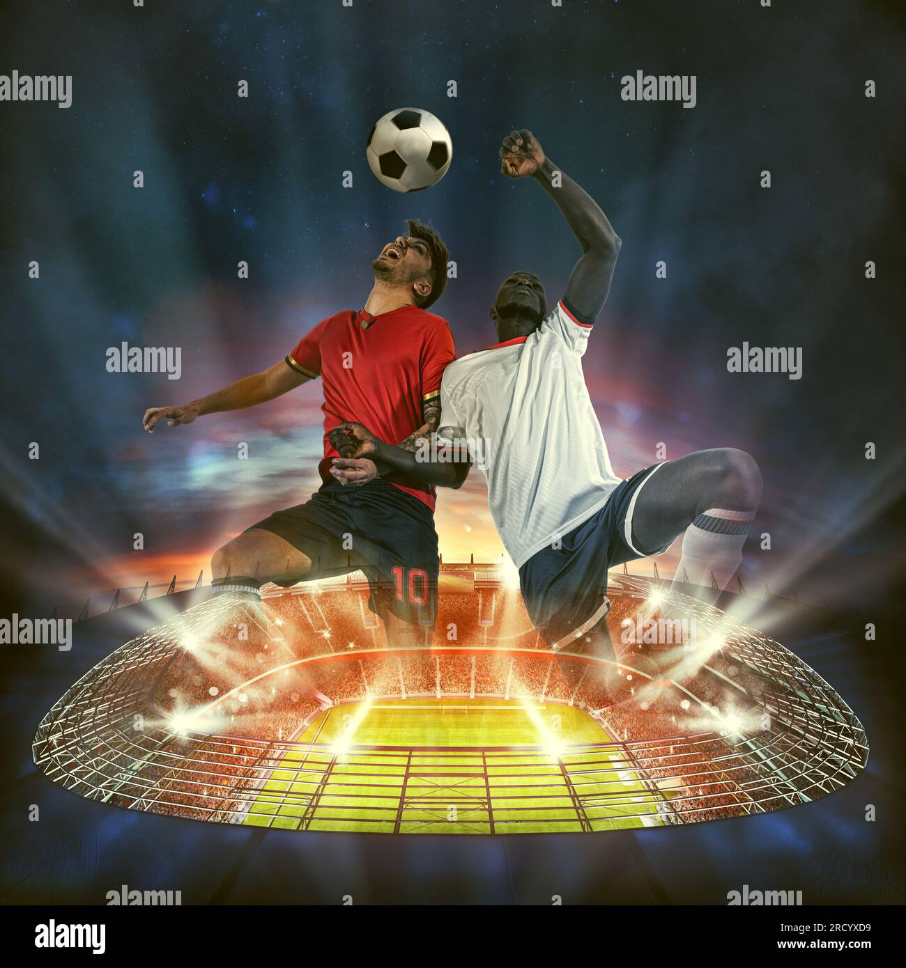 Soccer players in action hi-res stock photography and images - Alamy