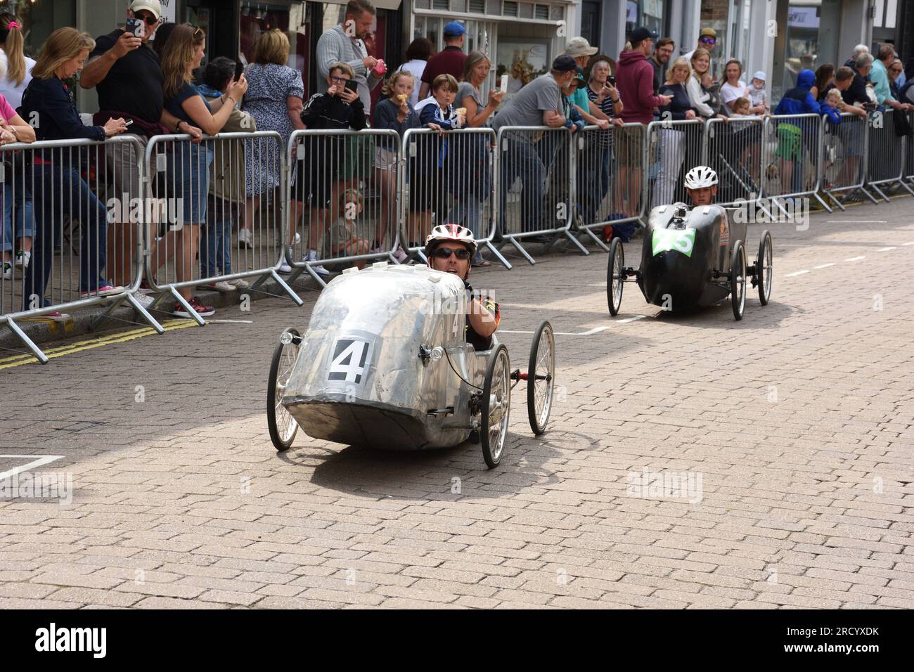 The British Pedal Car Grand Prix 2023 in Ringwood Hampshire Stock Photo