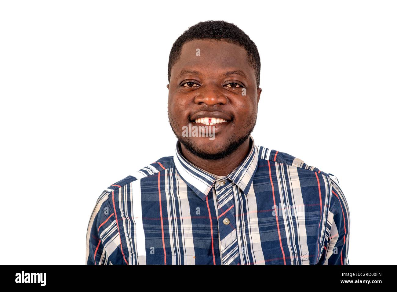 portrait of a handsome young man smiling at the camera. isolated on ...