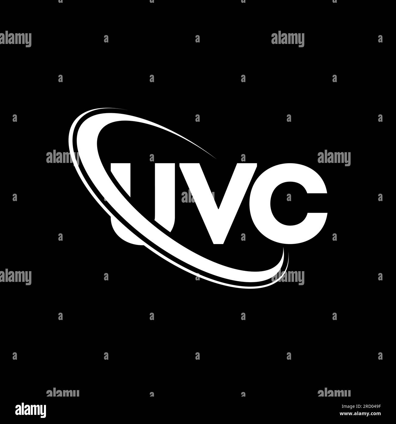 UVC logo. UVC letter. UVC letter logo design. Initials UVC logo linked with circle and uppercase monogram logo. UVC typography for technology, busines Stock Vector