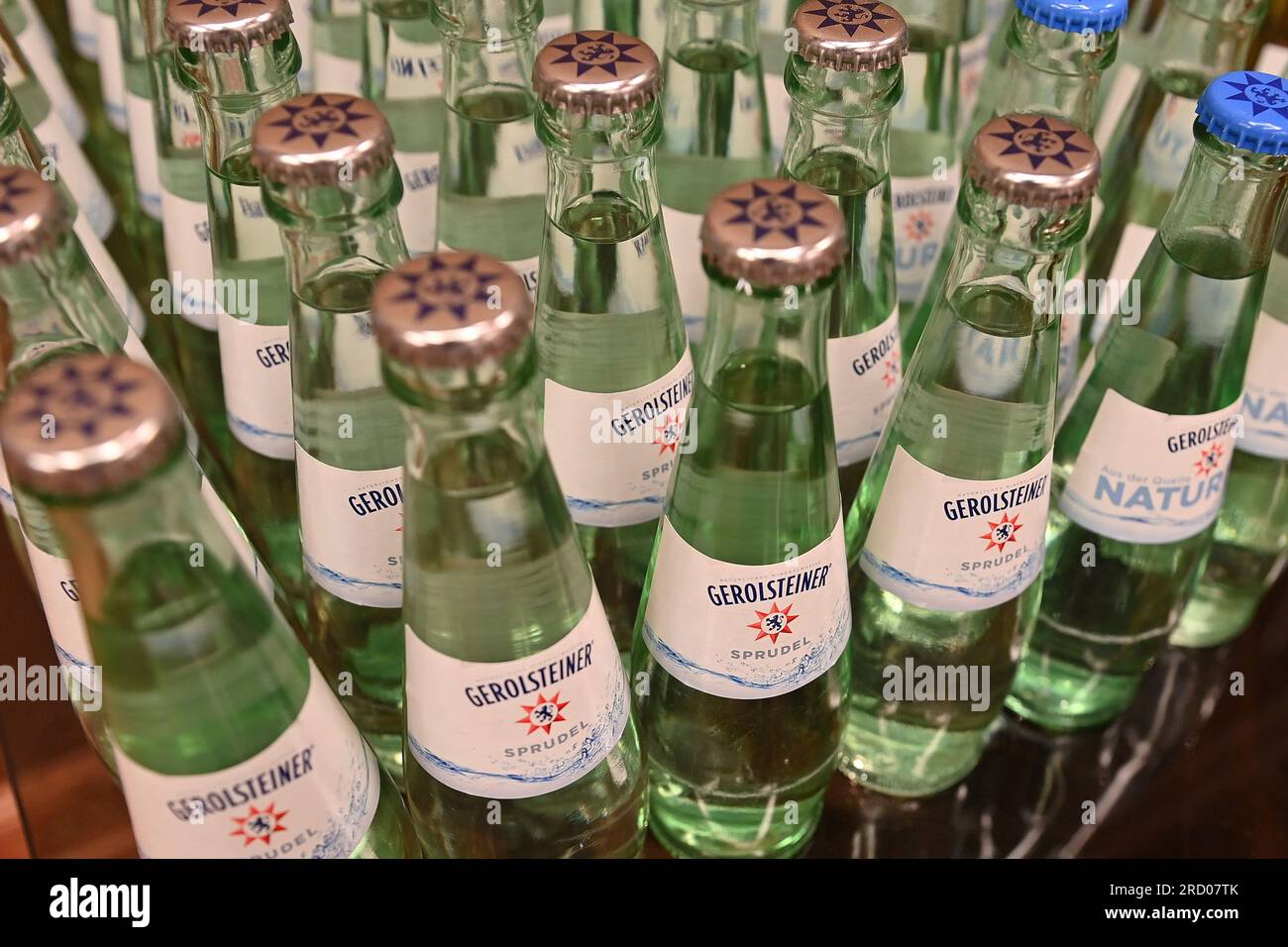 Rottach Egern, Deutschland. 17th July, 2023. Gerolsteiner mineral water