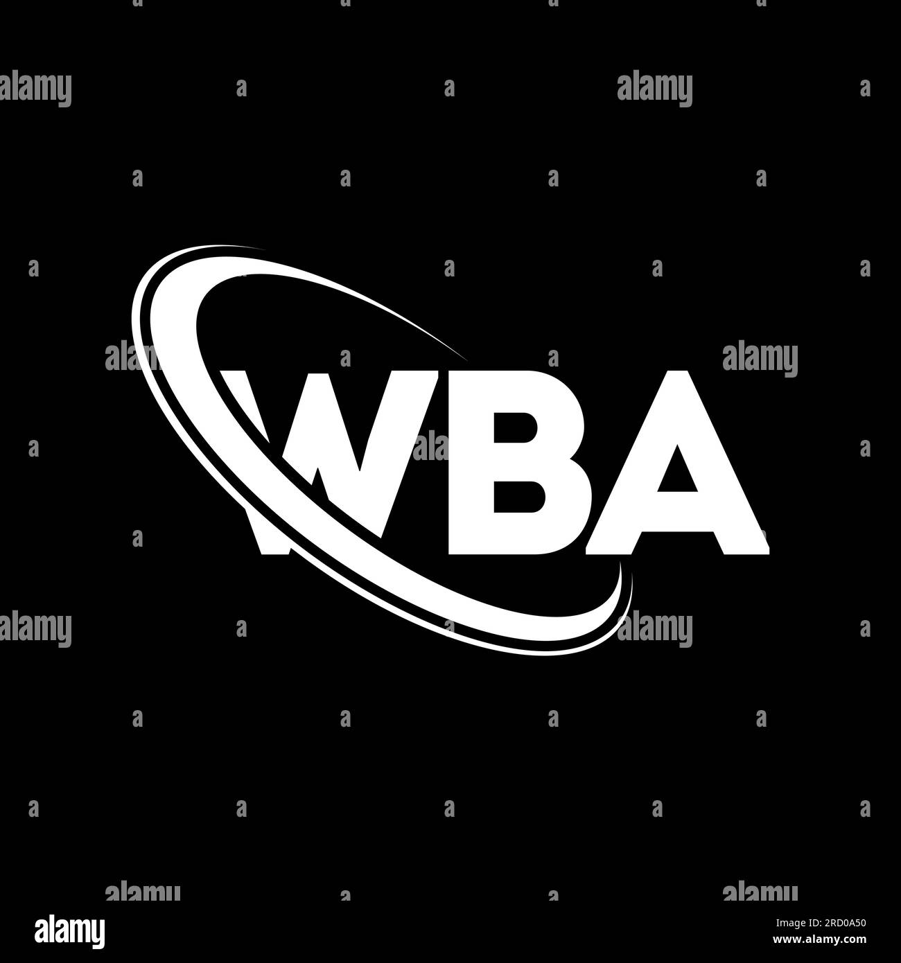 WBA logo. WBA letter. WBA letter logo design. Initials WBA logo linked with circle and uppercase