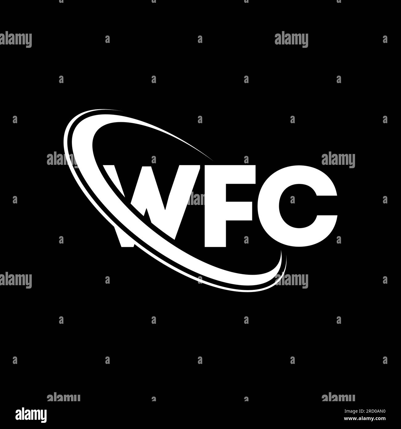 WFC logo. WFC letter. WFC letter logo design. Initials WFC logo linked ...