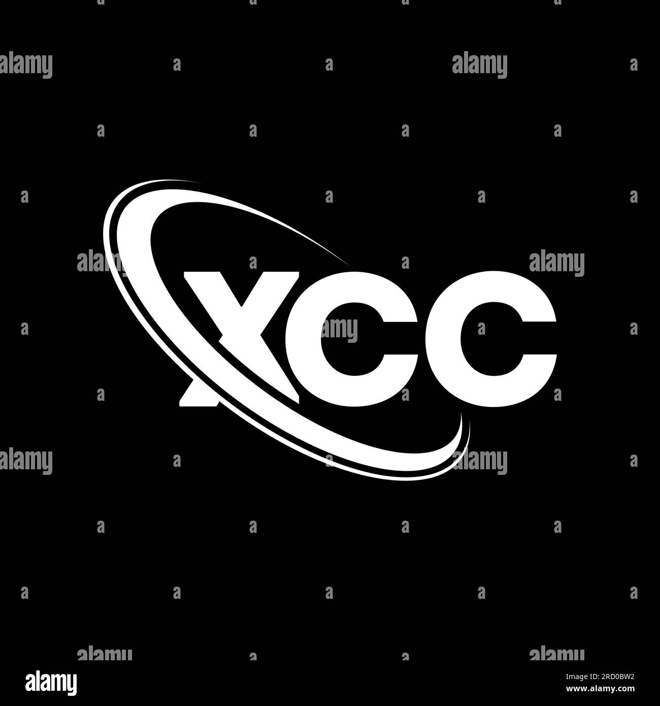 XCC logo. XCC letter. XCC letter logo design. Initials XCC logo linked with circle and uppercase monogram logo. XCC typography for technology, busines Stock Vector