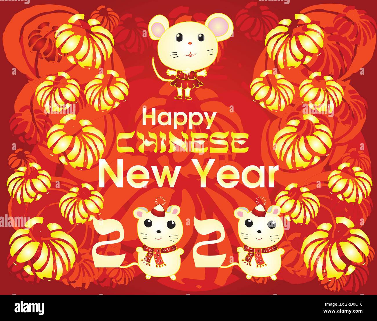 chinese new year, three white rats, symbol, year of the metal rat 