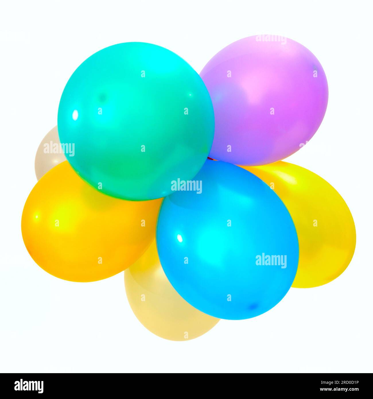 colorful bubble with net decoration for party background Stock Photo - Alamy